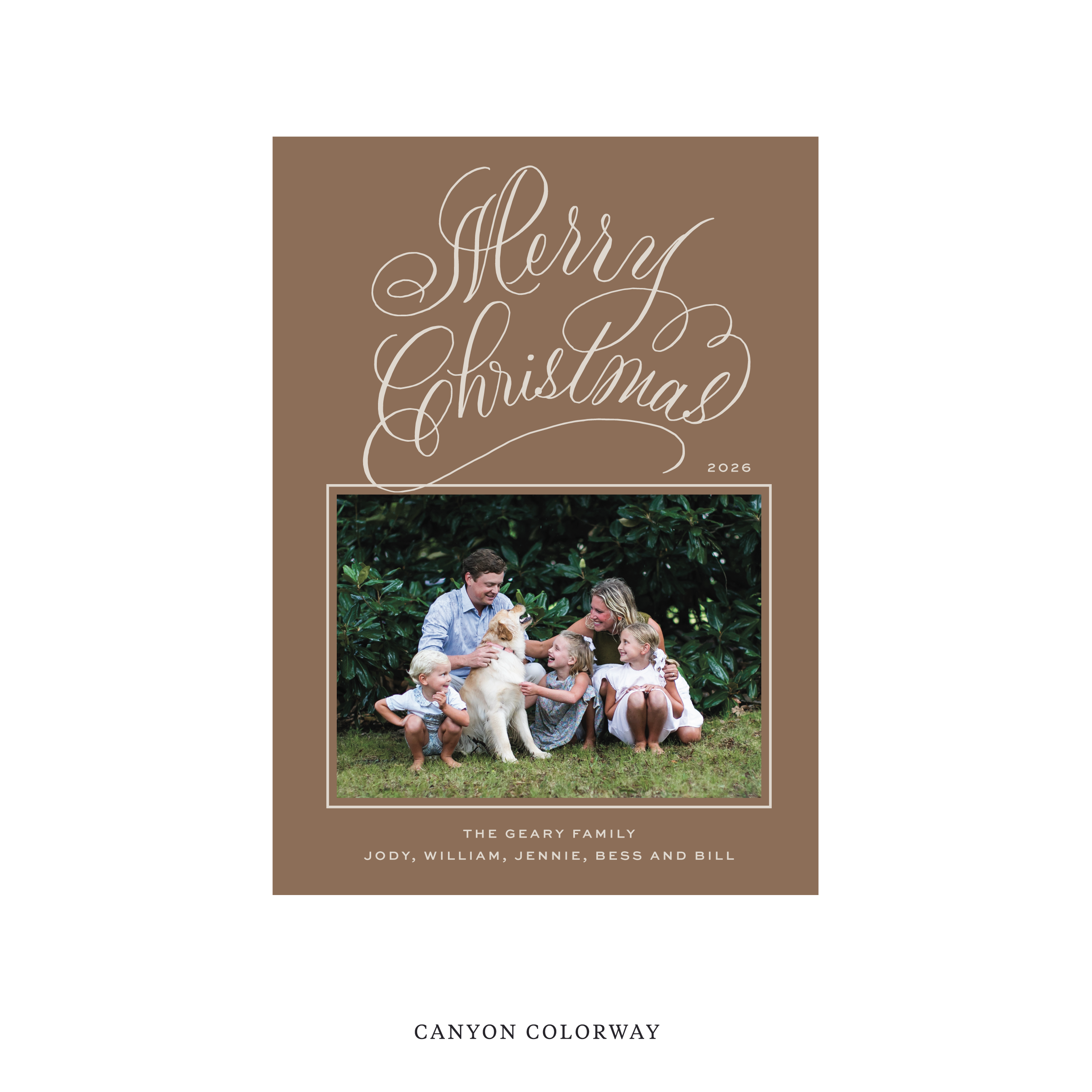 Blakely II Classic Flat Print Holiday Card, Medium