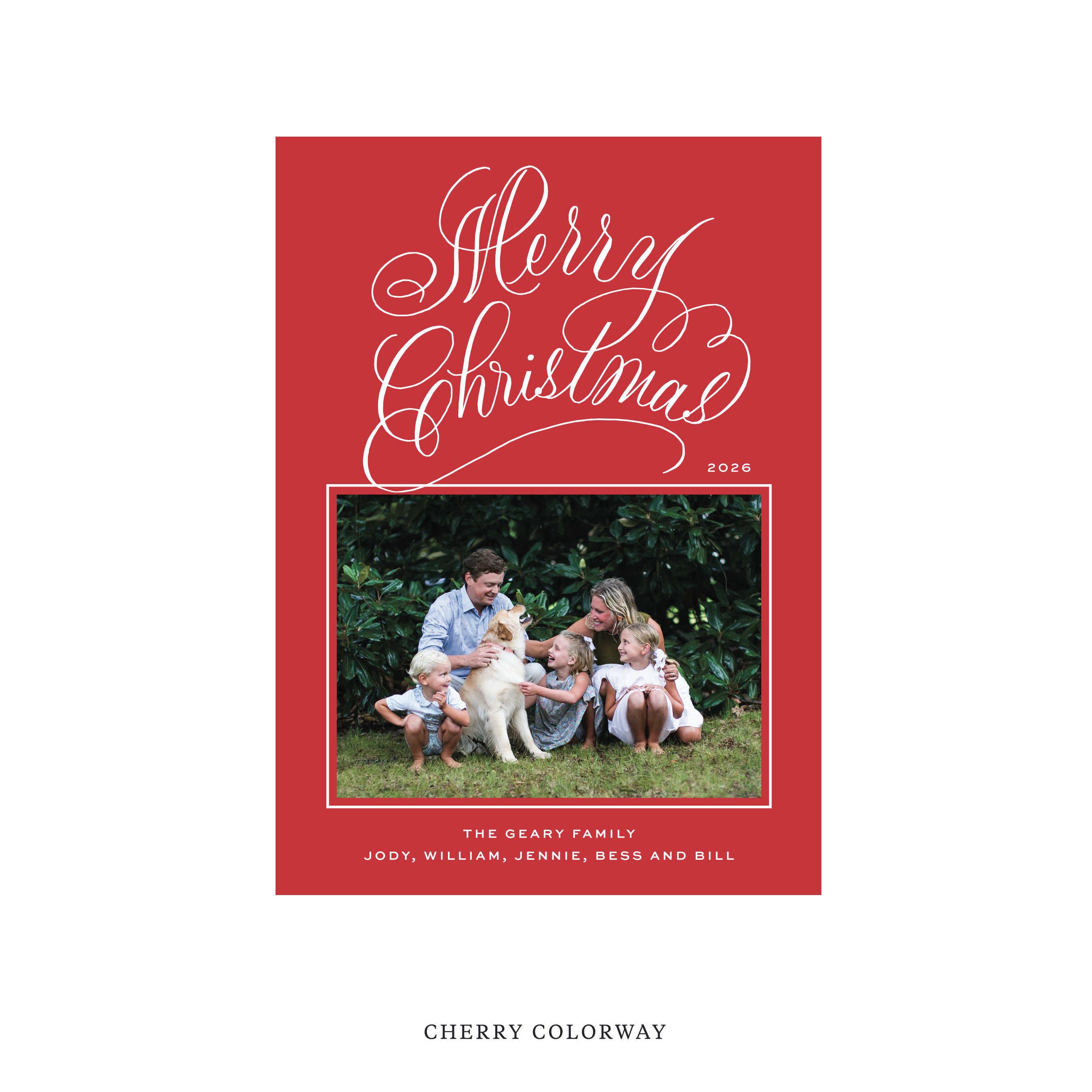 Blakely II Classic Flat Print Holiday Card, Medium