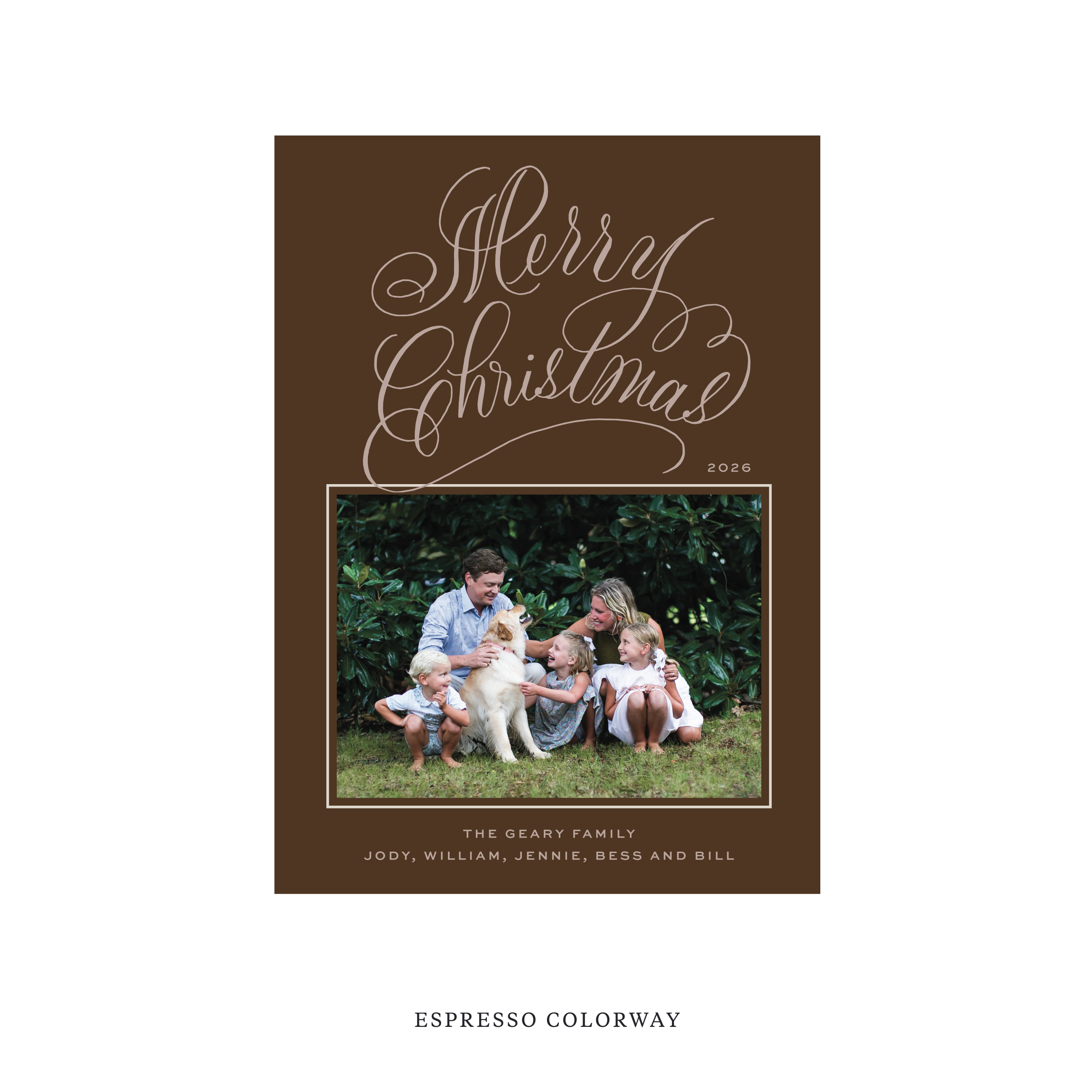 Blakely II Classic Flat Print Holiday Card, Medium