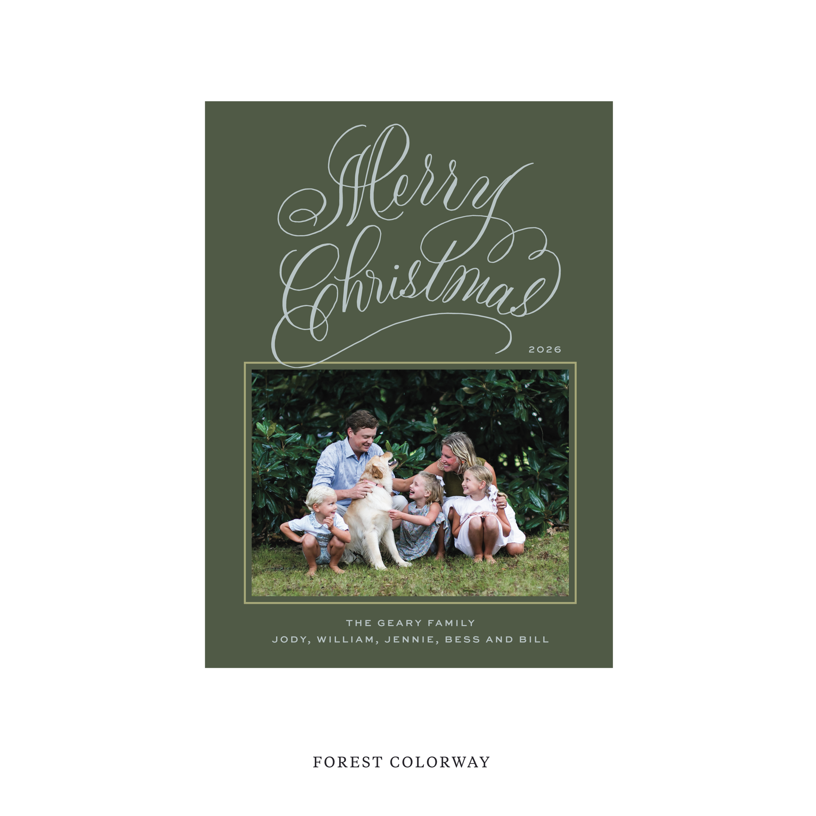 Blakely II Classic Flat Print Holiday Card, Medium