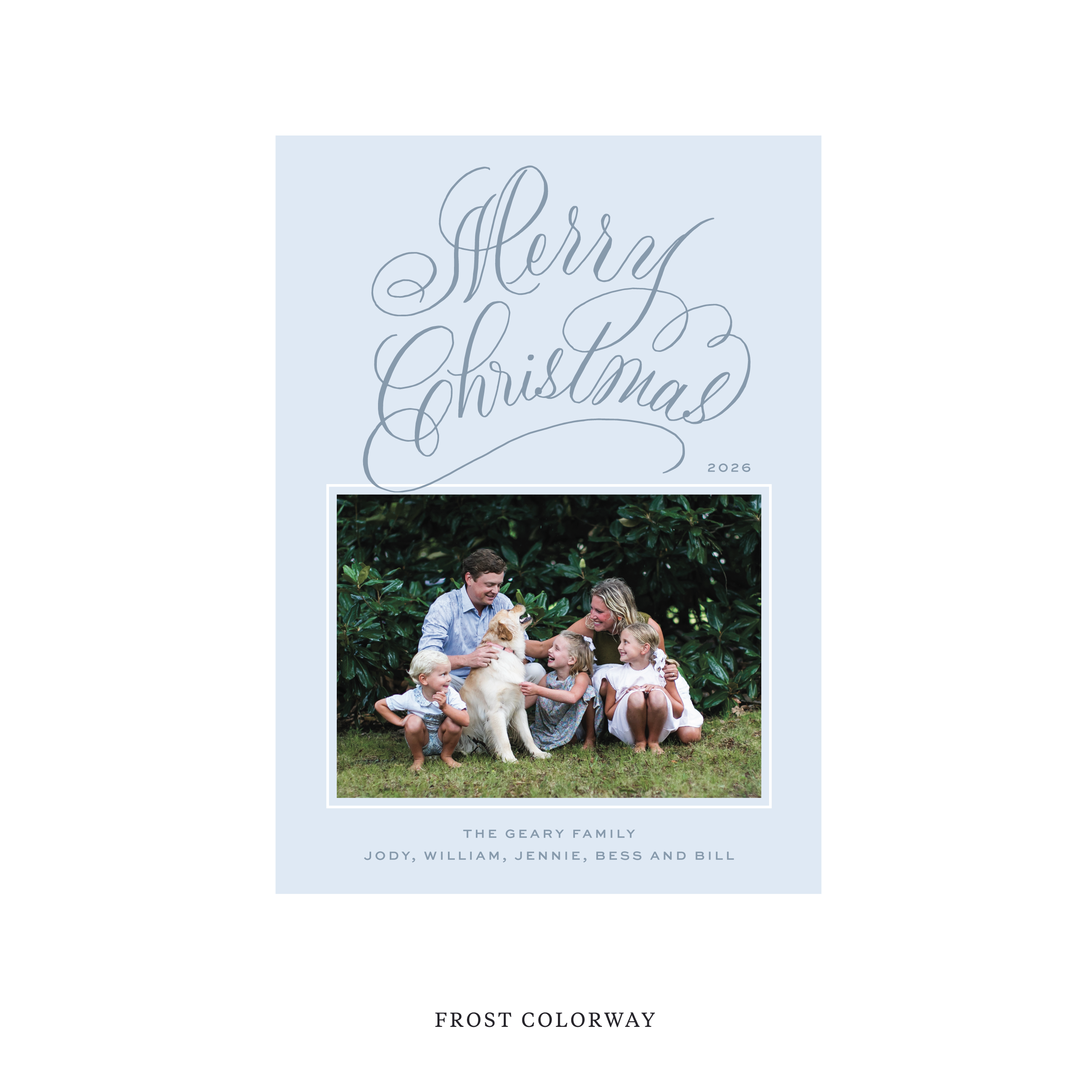 Blakely II Classic Flat Print Holiday Card, Medium