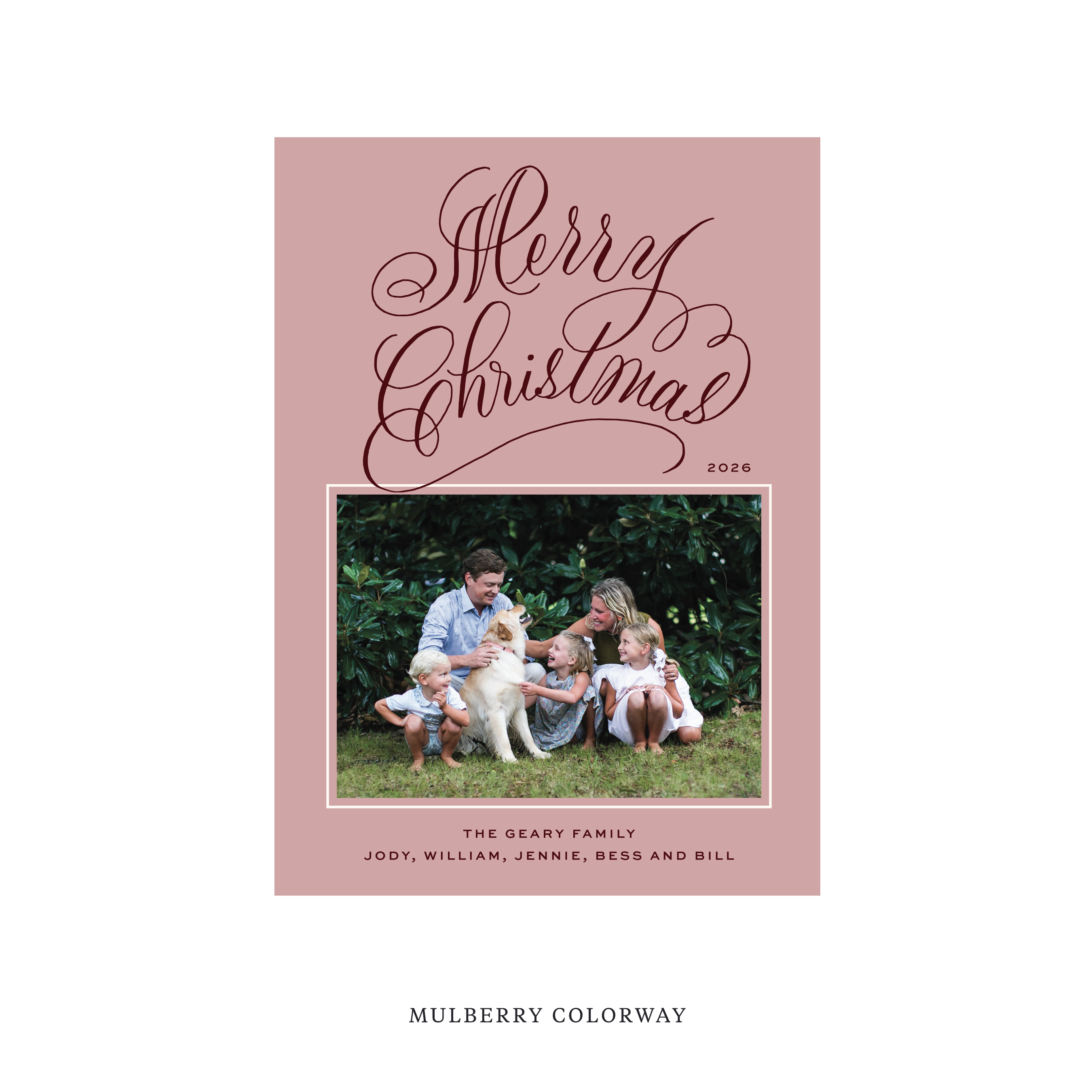 Blakely II Classic Flat Print Holiday Card, Medium