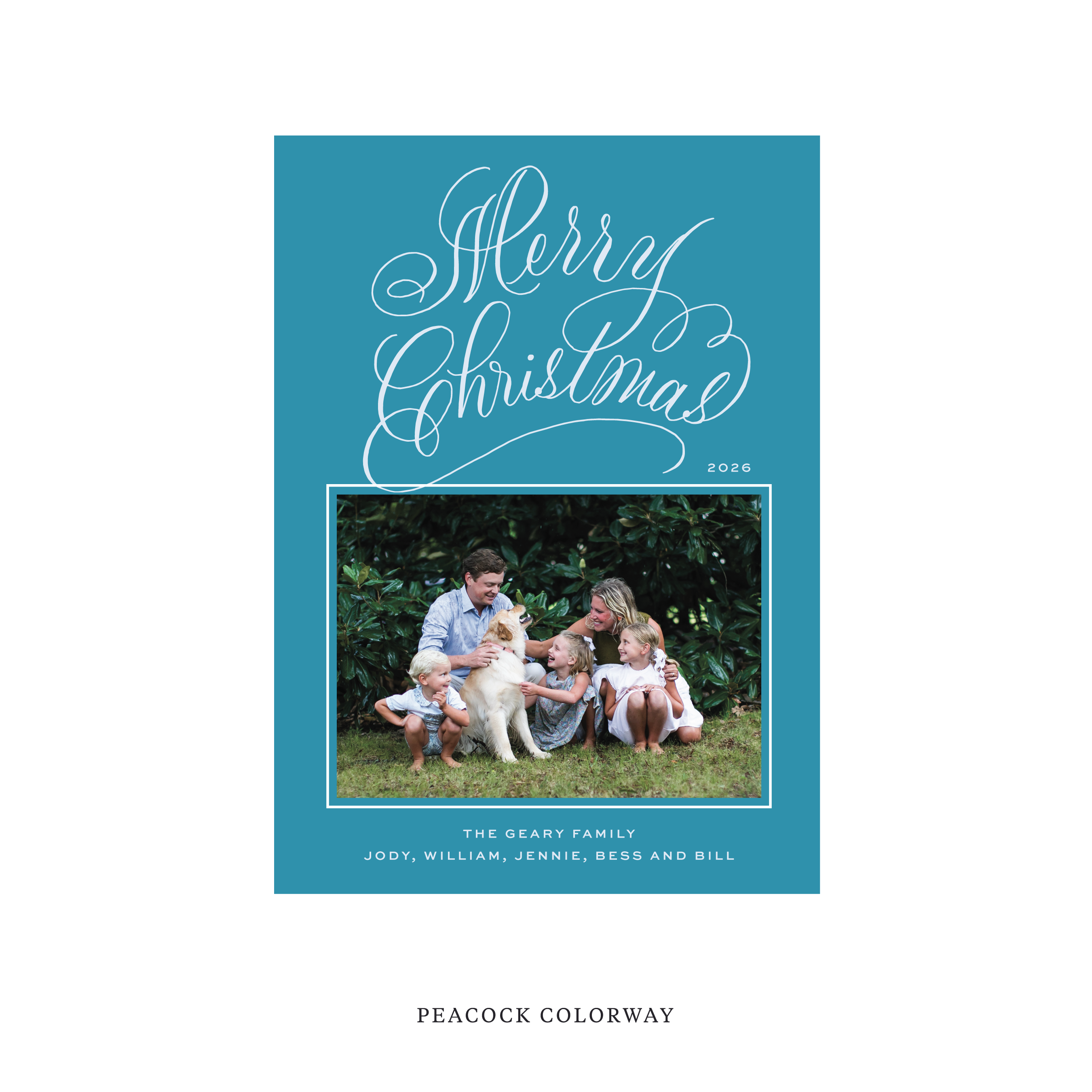 Blakely II Classic Flat Print Holiday Card, Medium