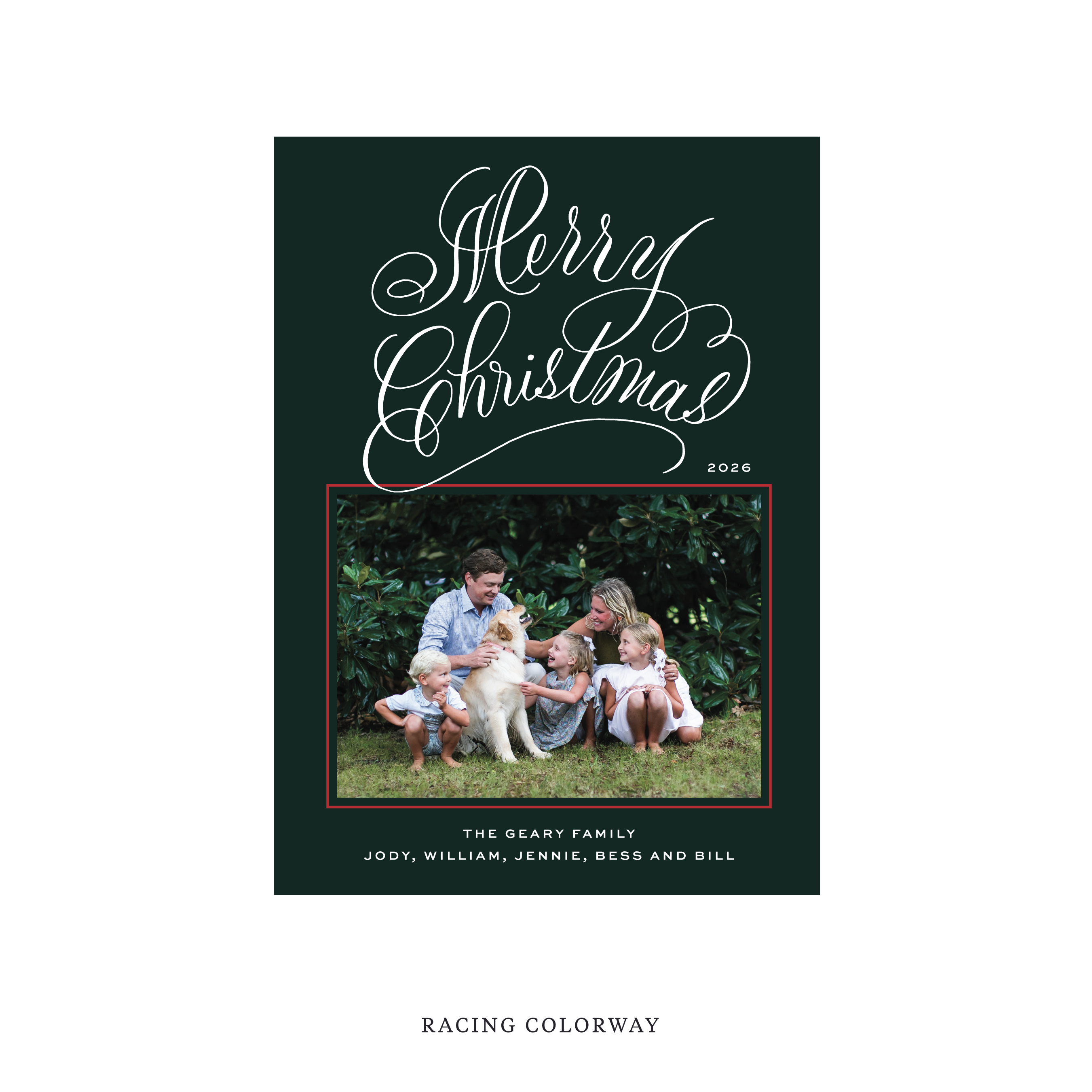 Blakely II Classic Flat Print Holiday Card, Medium