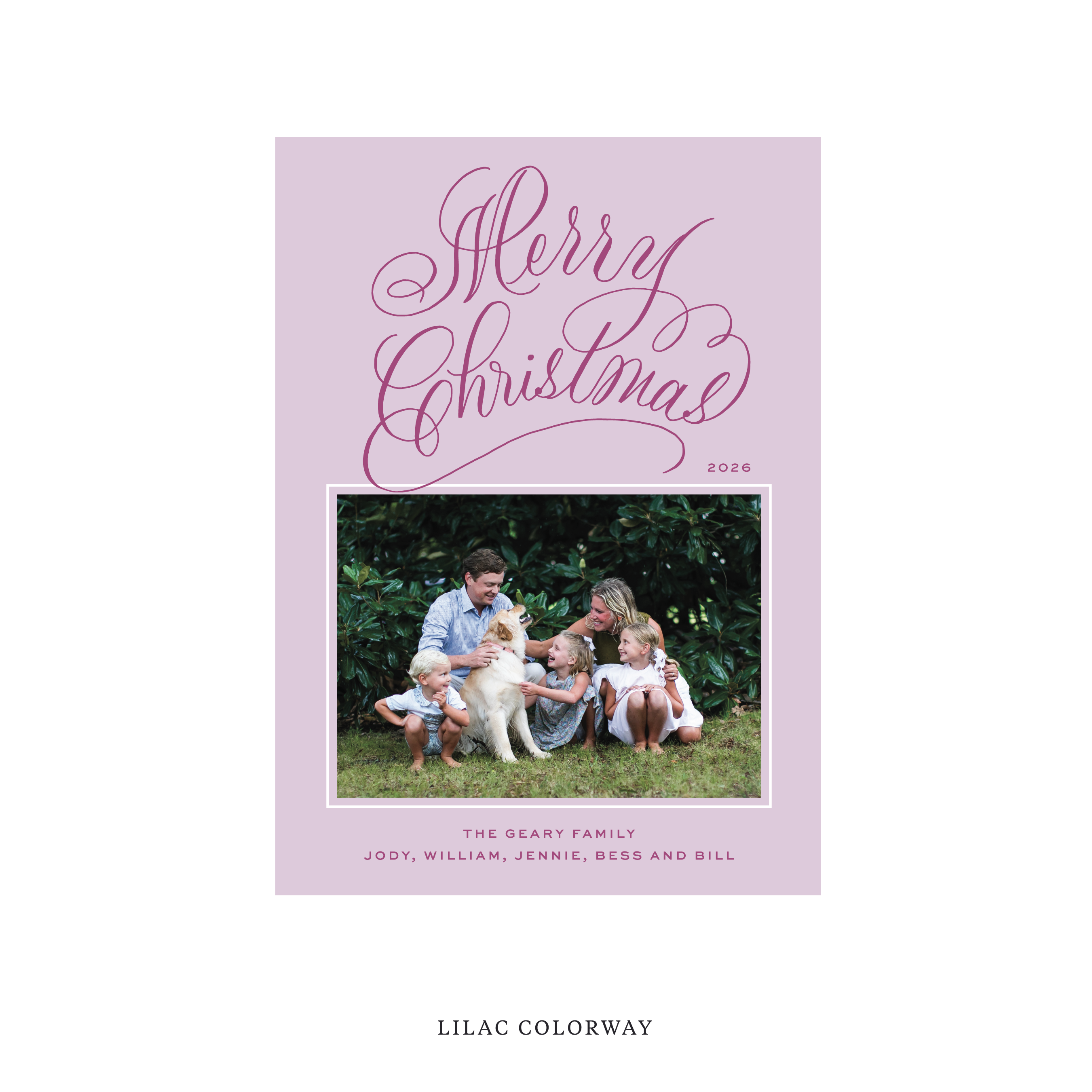 Blakely II Classic Flat Print Holiday Card, Medium