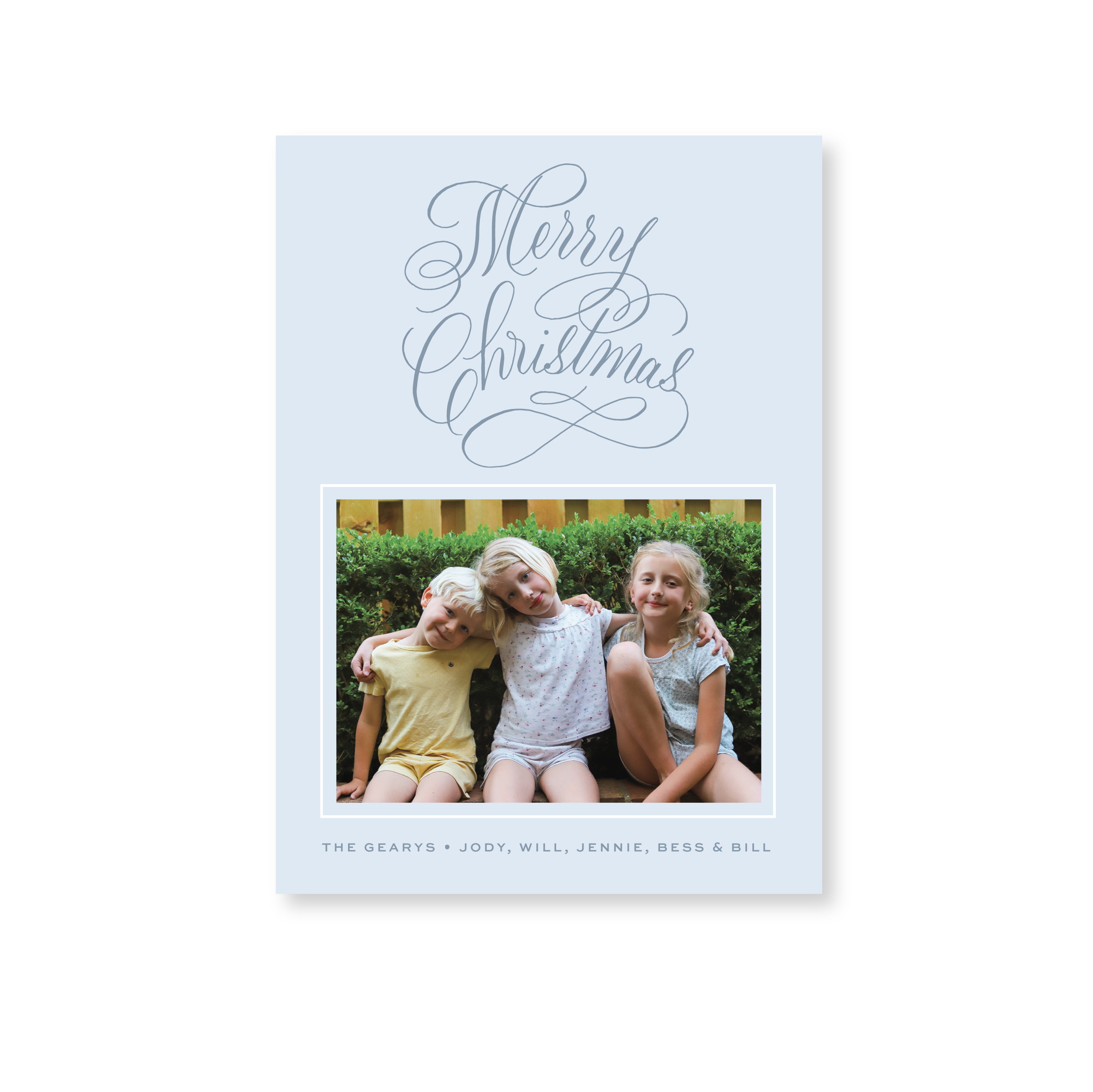 Blakely Classic Flat Print Holiday Card, Medium