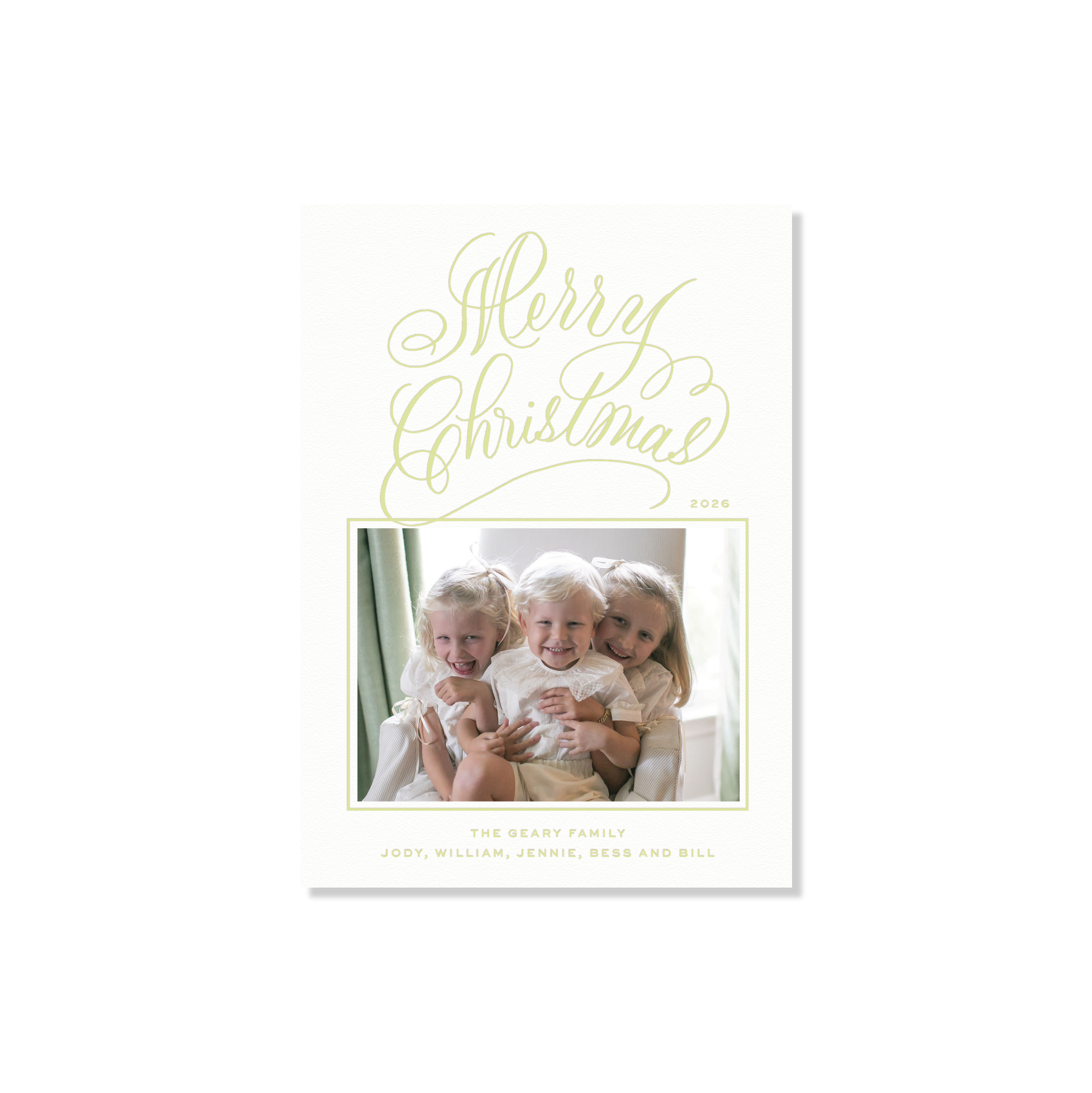Blakely II Letterpress Holiday Card, Medium