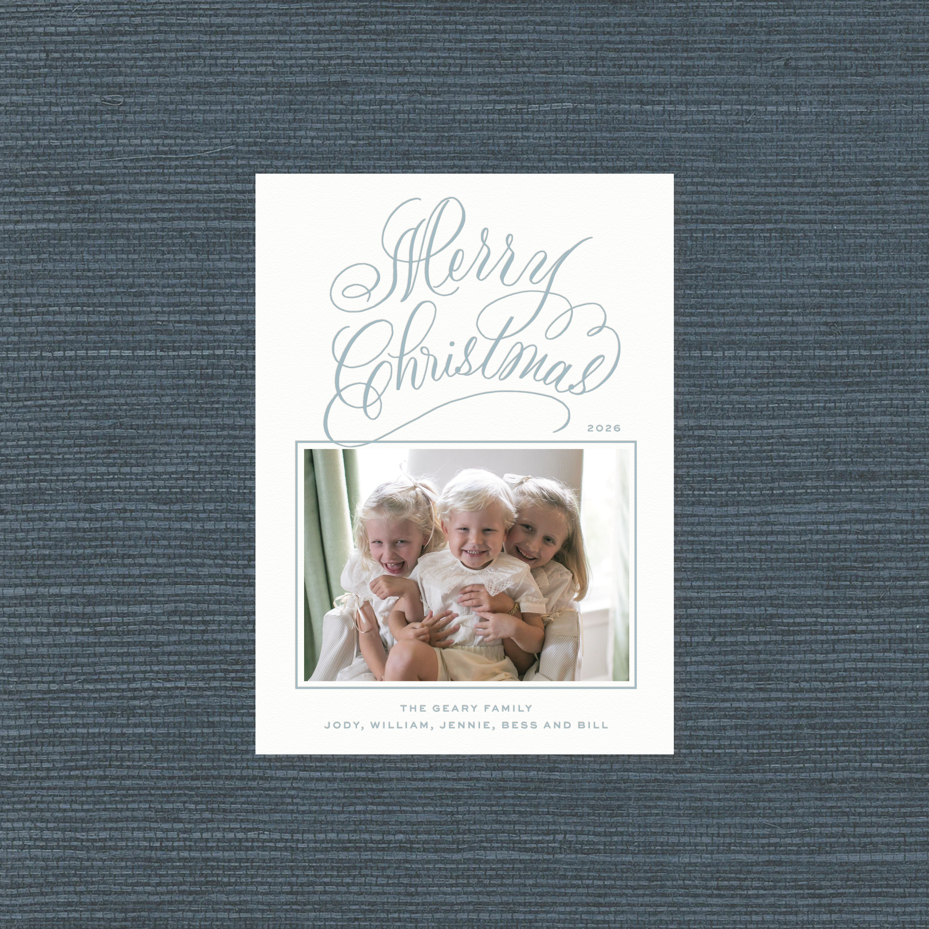 Blakely II Letterpress Holiday Card, Medium