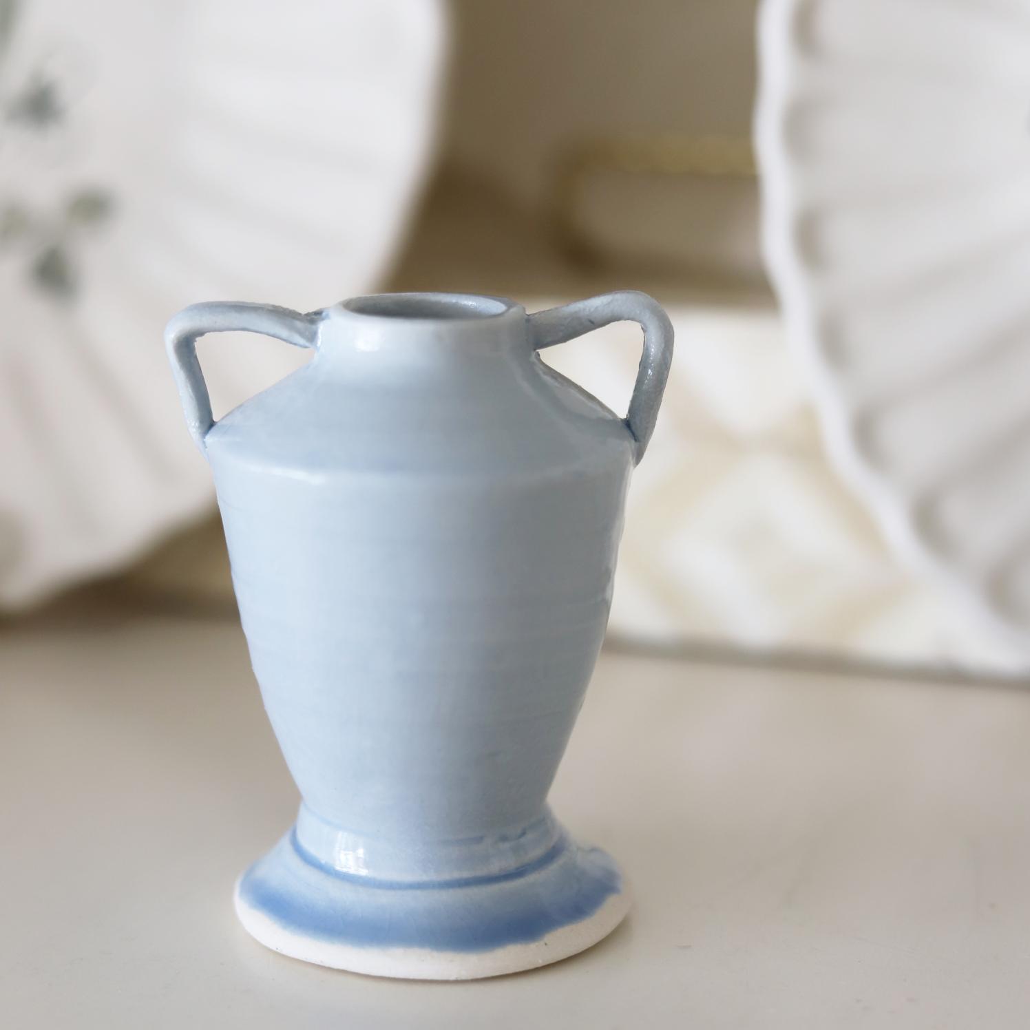 Blue Trophy Bud Vase, 4"