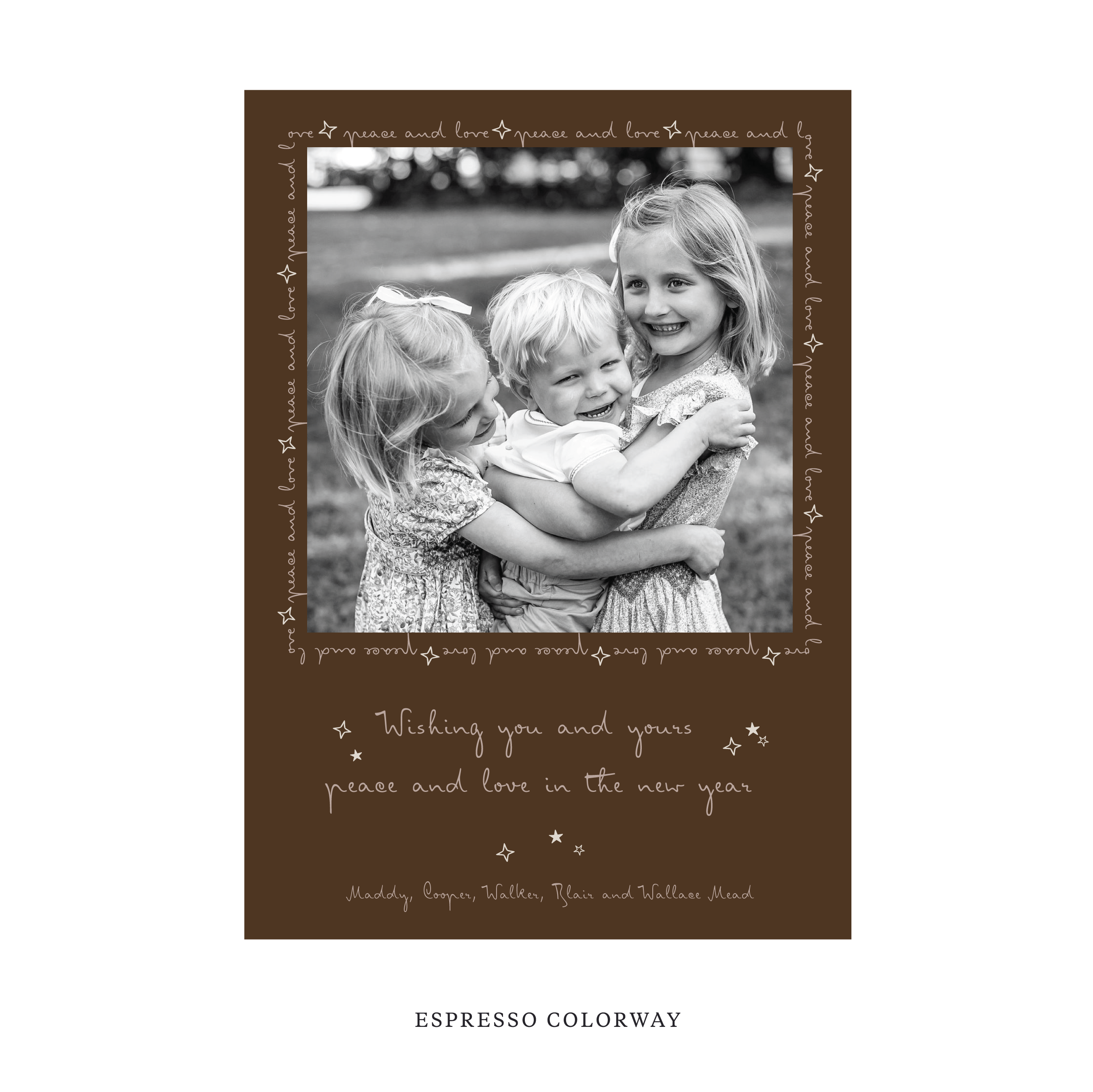 Blythe Classic Flat Print Holiday Card, Large