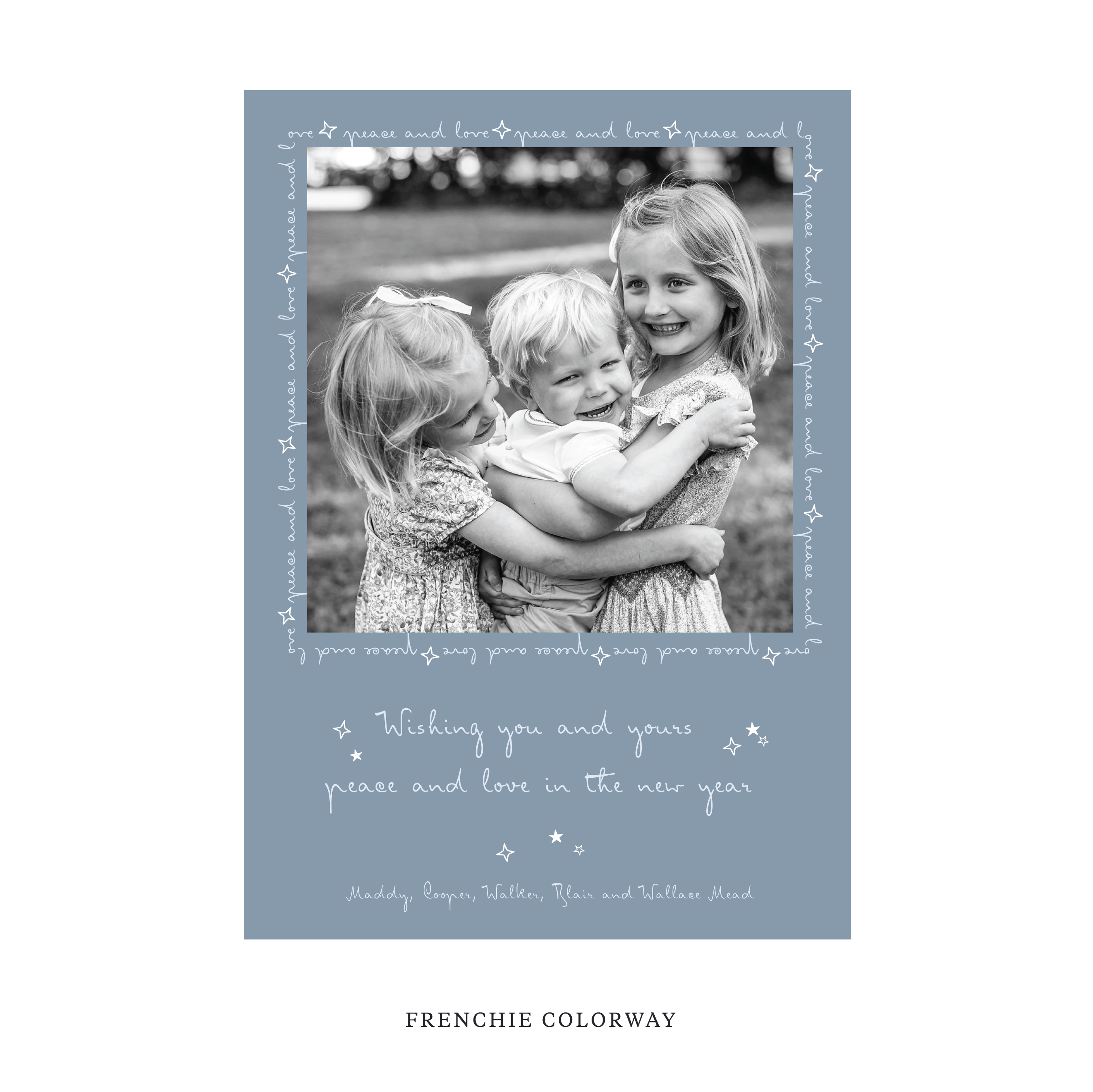 Blythe Classic Flat Print Holiday Card, Large