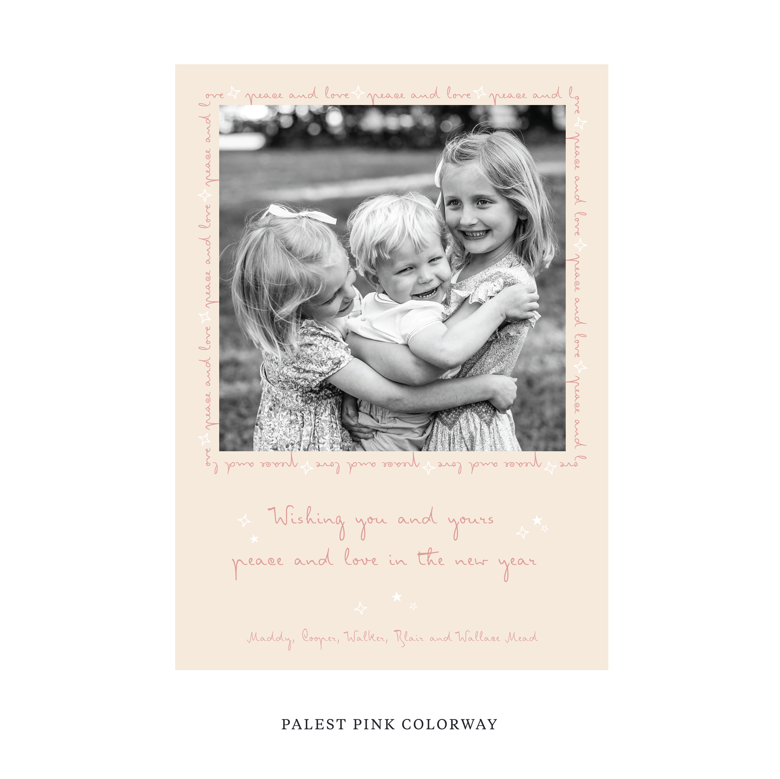 Blythe Classic Flat Print Holiday Card, Large