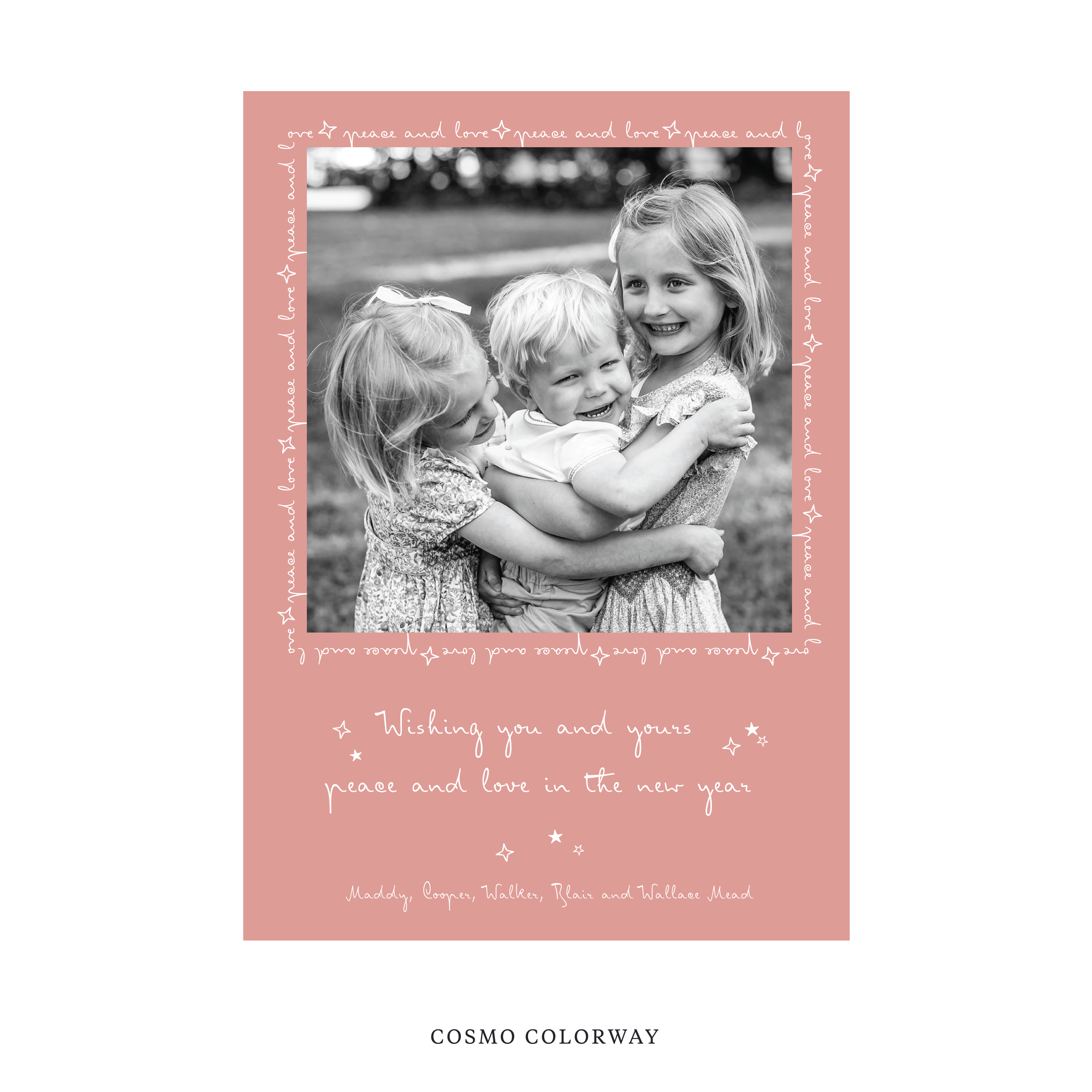 Blythe Classic Flat Print Holiday Card, Large