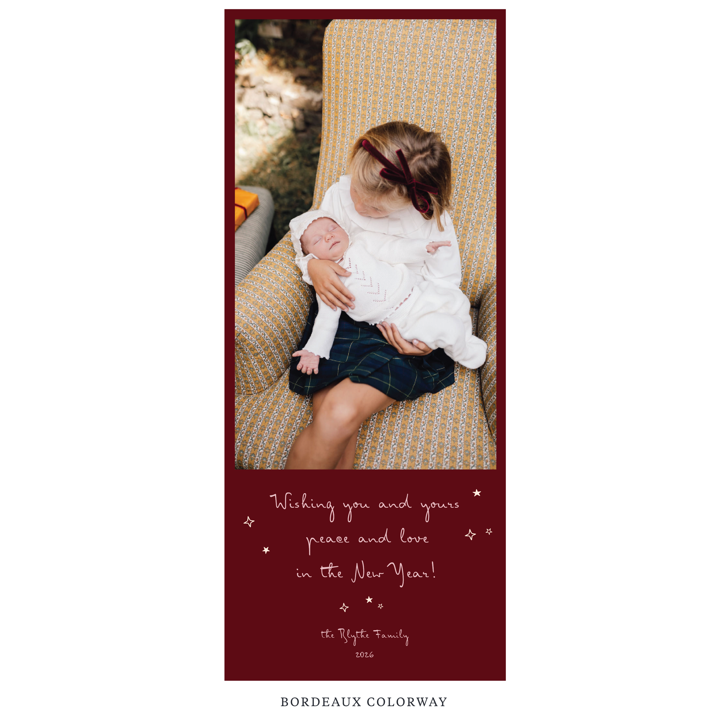 Blythe Digital Photo Holiday Card, Skinny