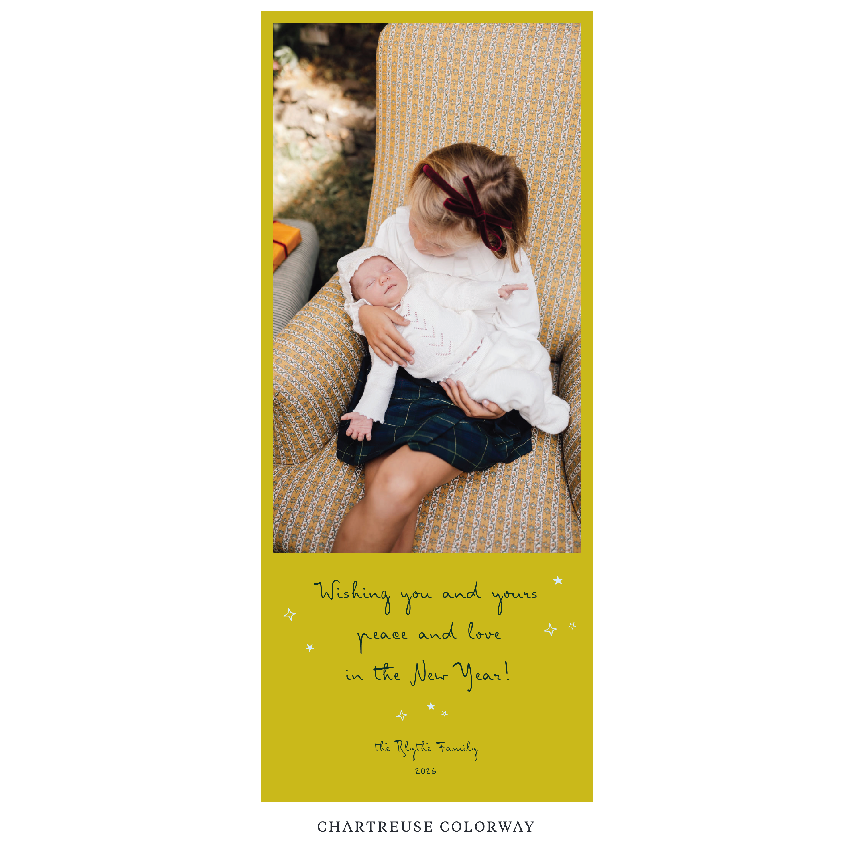 Blythe Digital Photo Holiday Card, Skinny