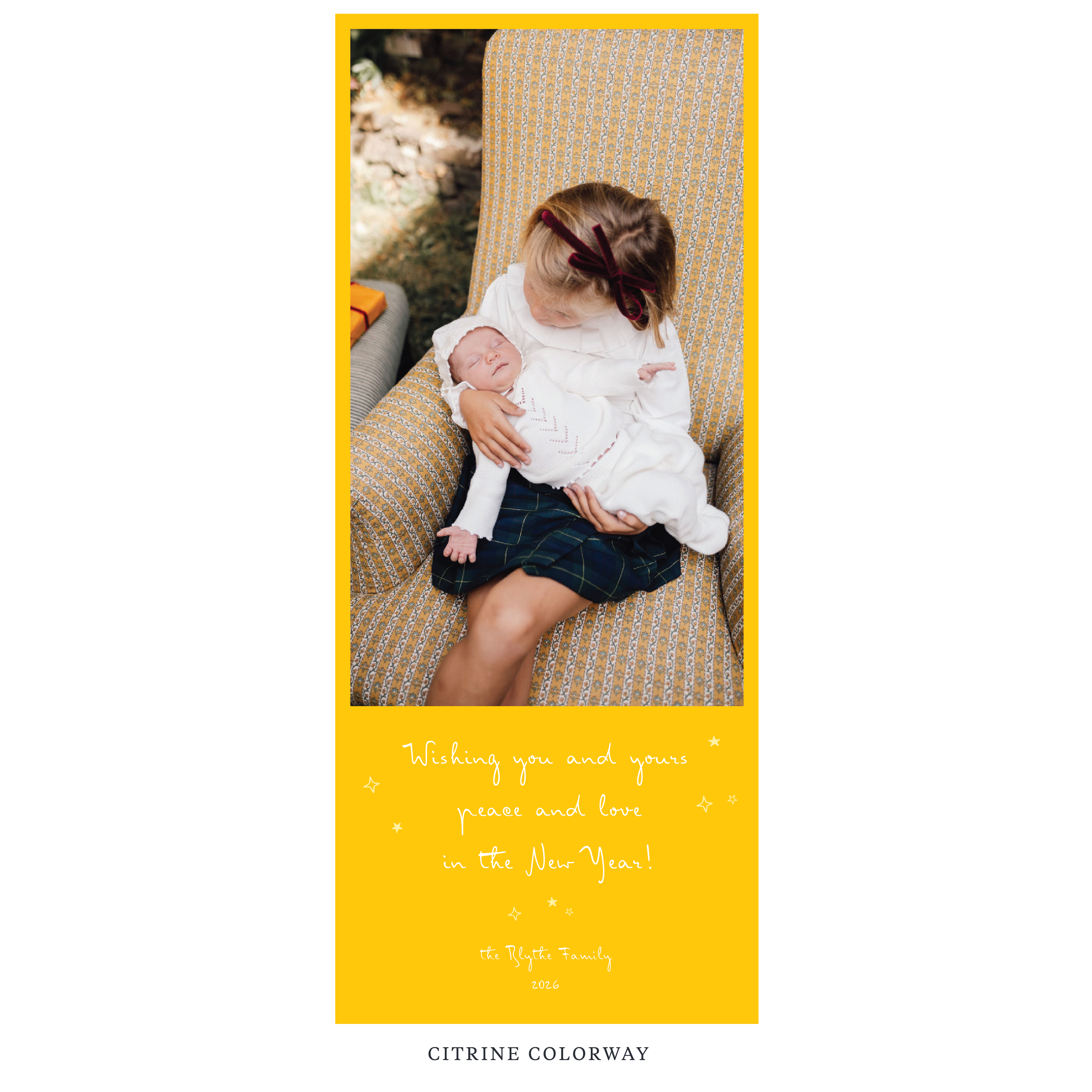 Blythe Digital Photo Holiday Card, Skinny
