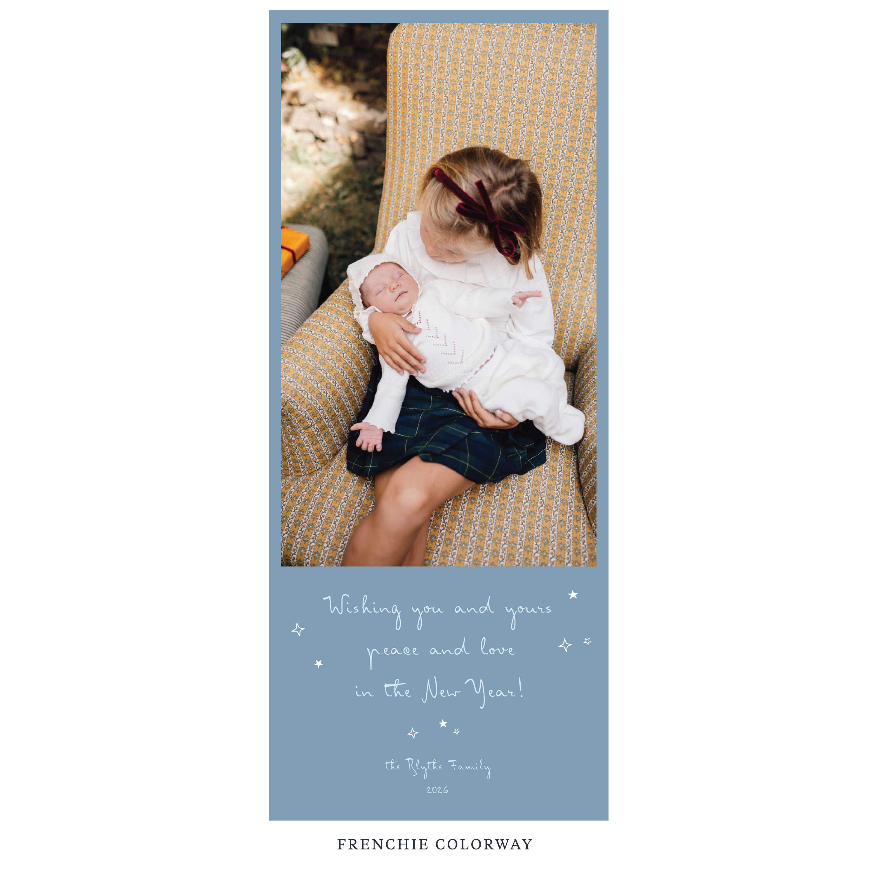 Blythe Digital Photo Holiday Card, Skinny