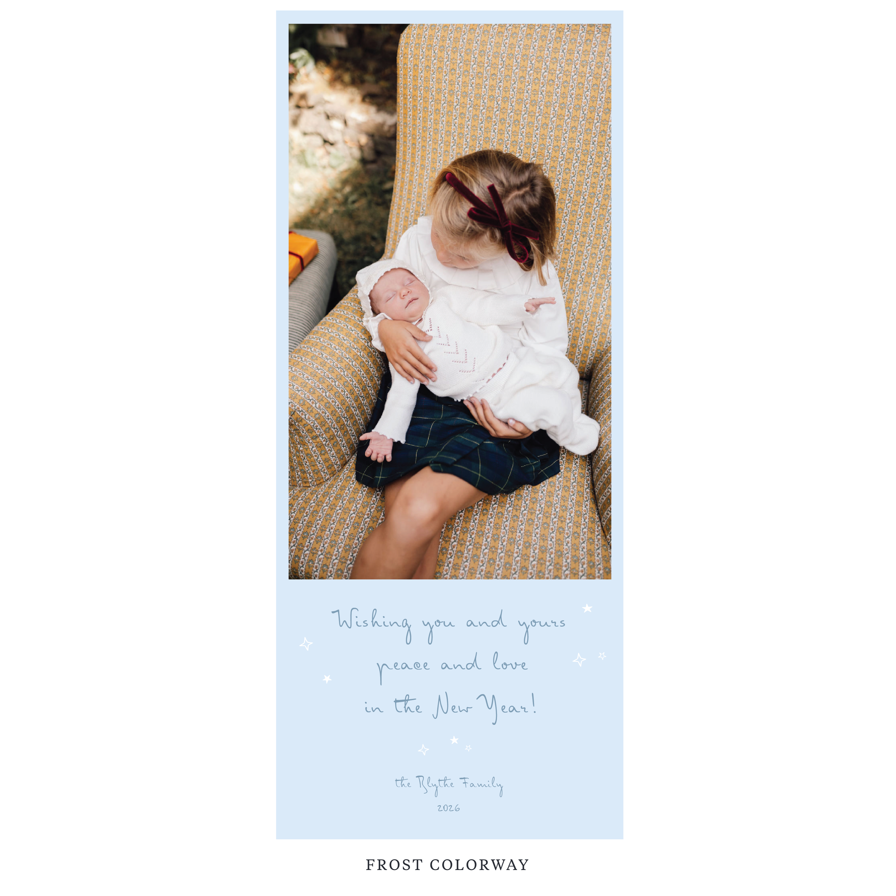 Blythe Digital Photo Holiday Card, Skinny