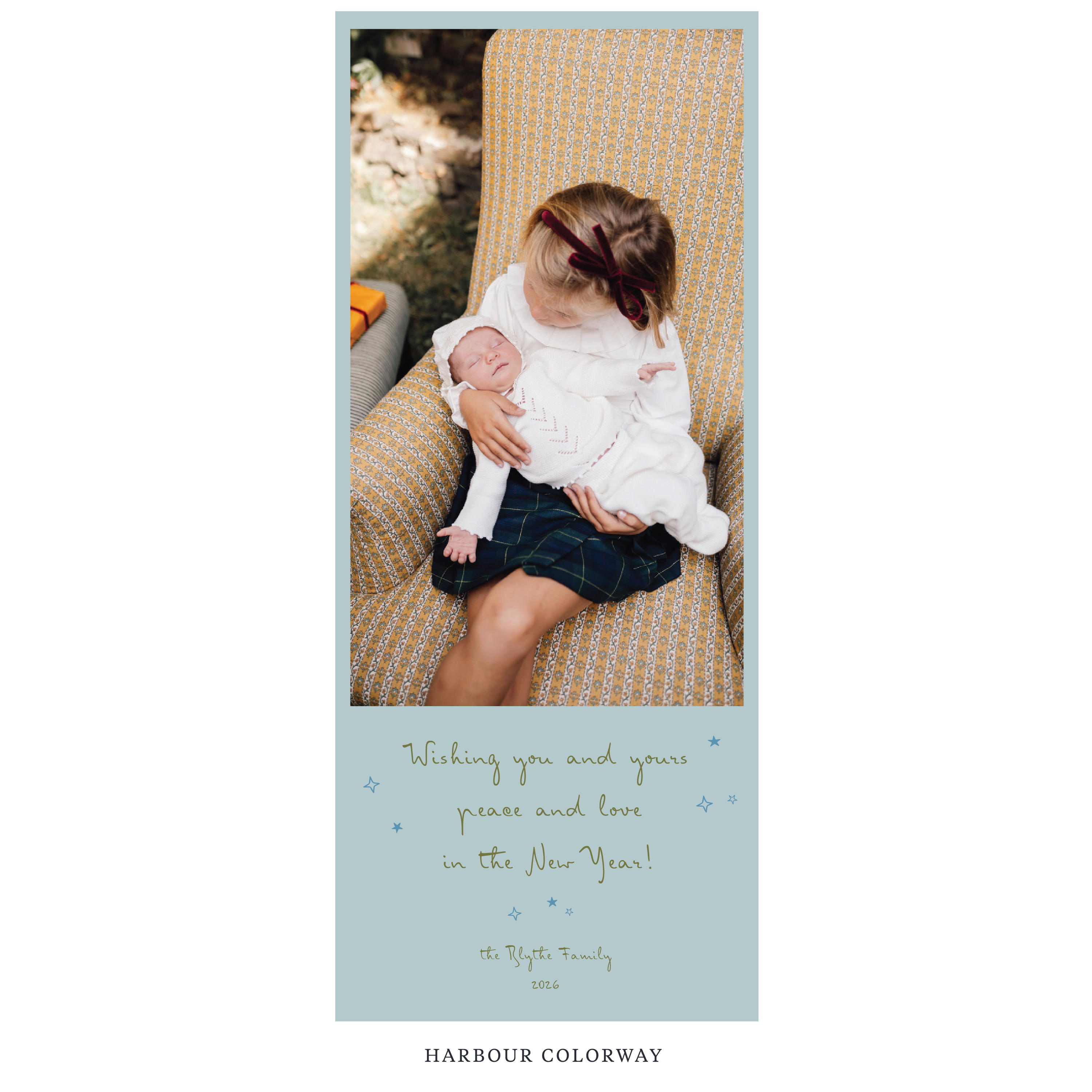 Blythe Digital Photo Holiday Card, Skinny