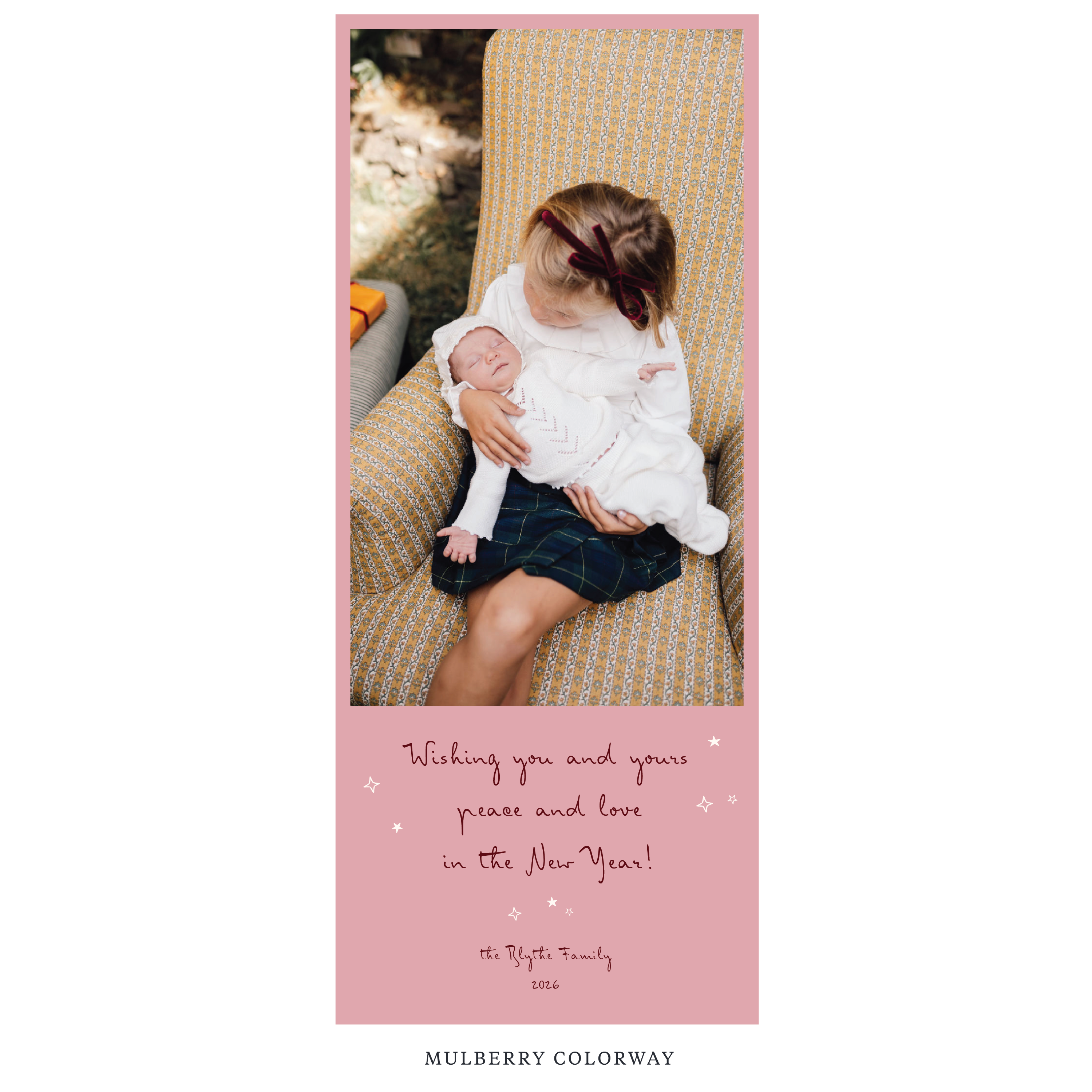 Blythe Digital Photo Holiday Card, Skinny
