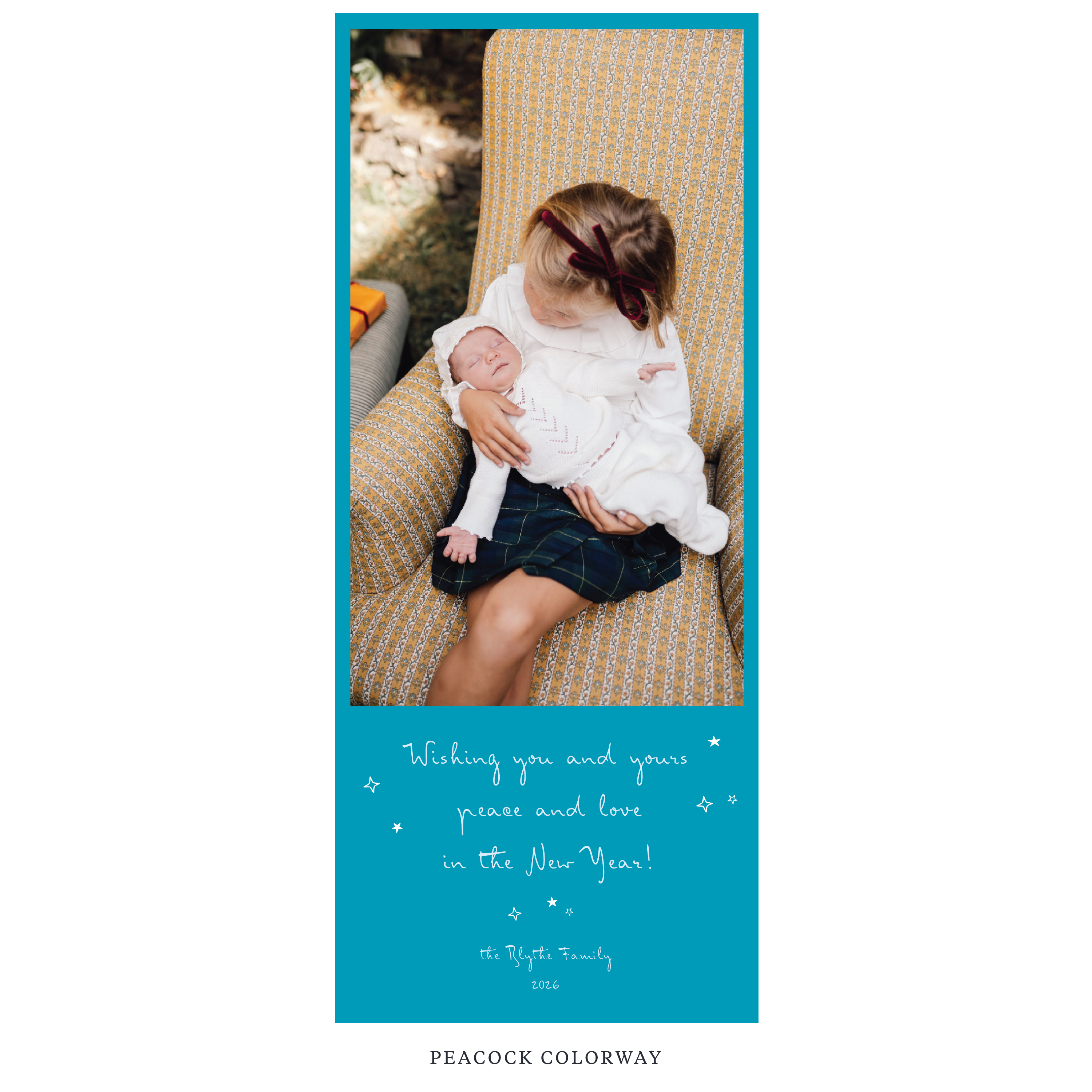 Blythe Digital Photo Holiday Card, Skinny