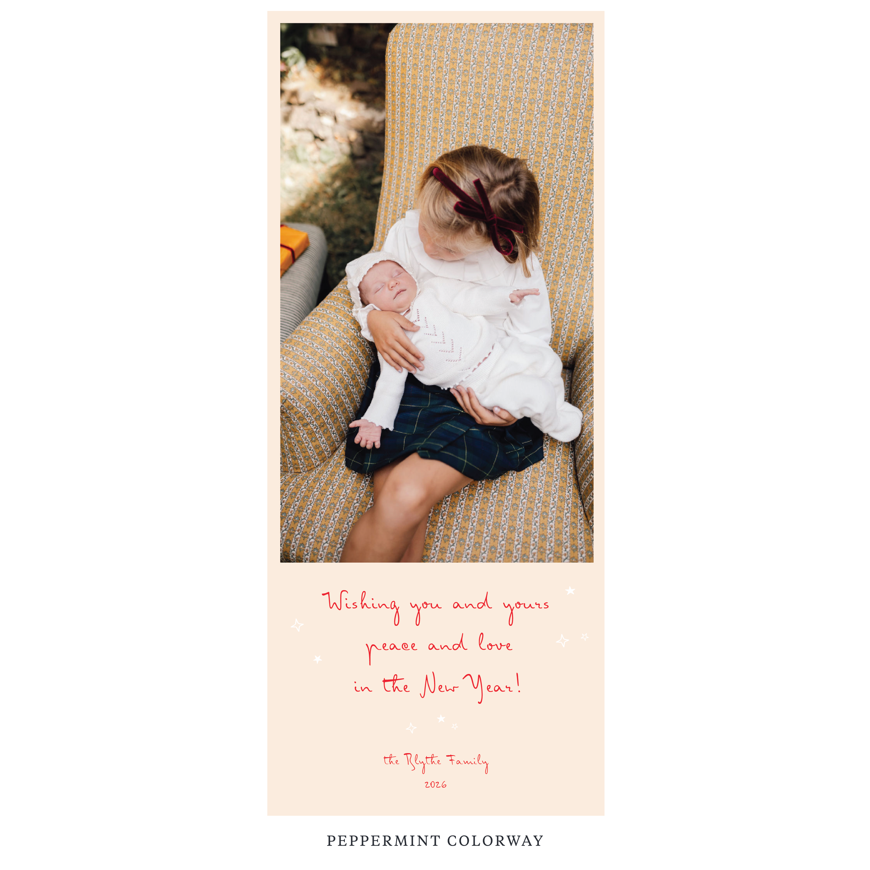 Blythe Digital Photo Holiday Card, Skinny