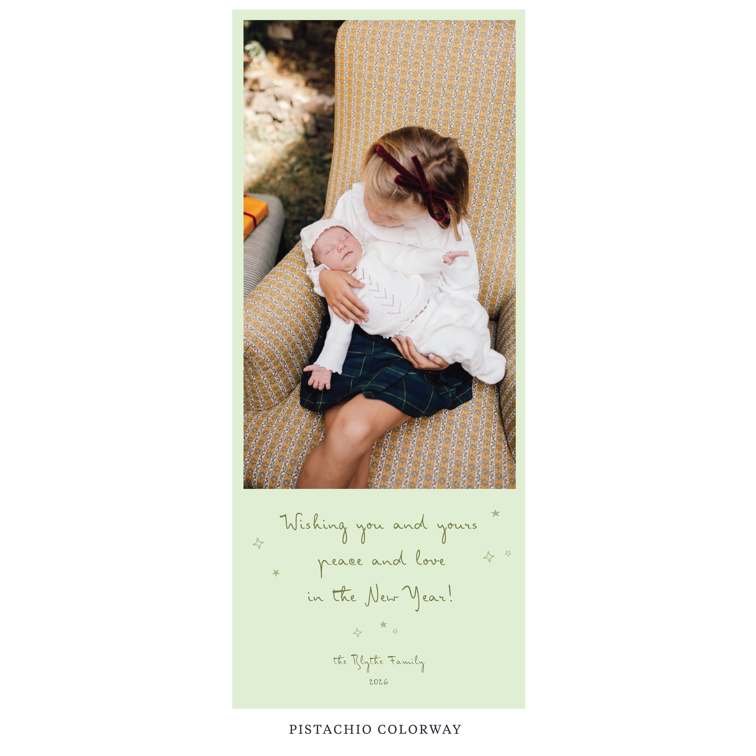 Blythe Digital Photo Holiday Card, Skinny