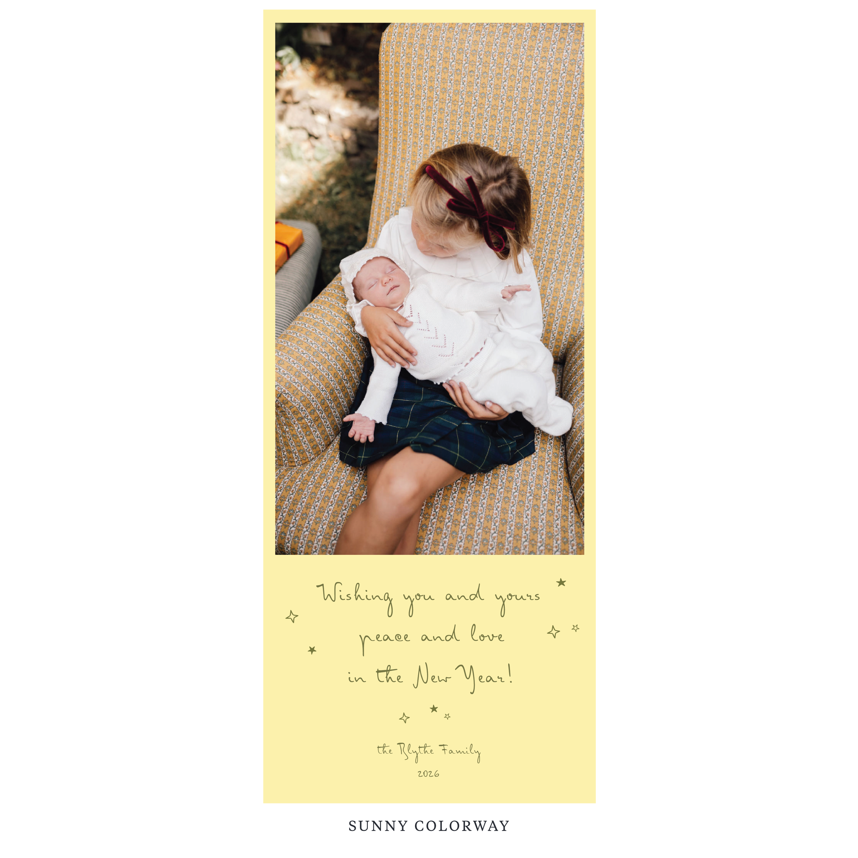 Blythe Digital Photo Holiday Card, Skinny