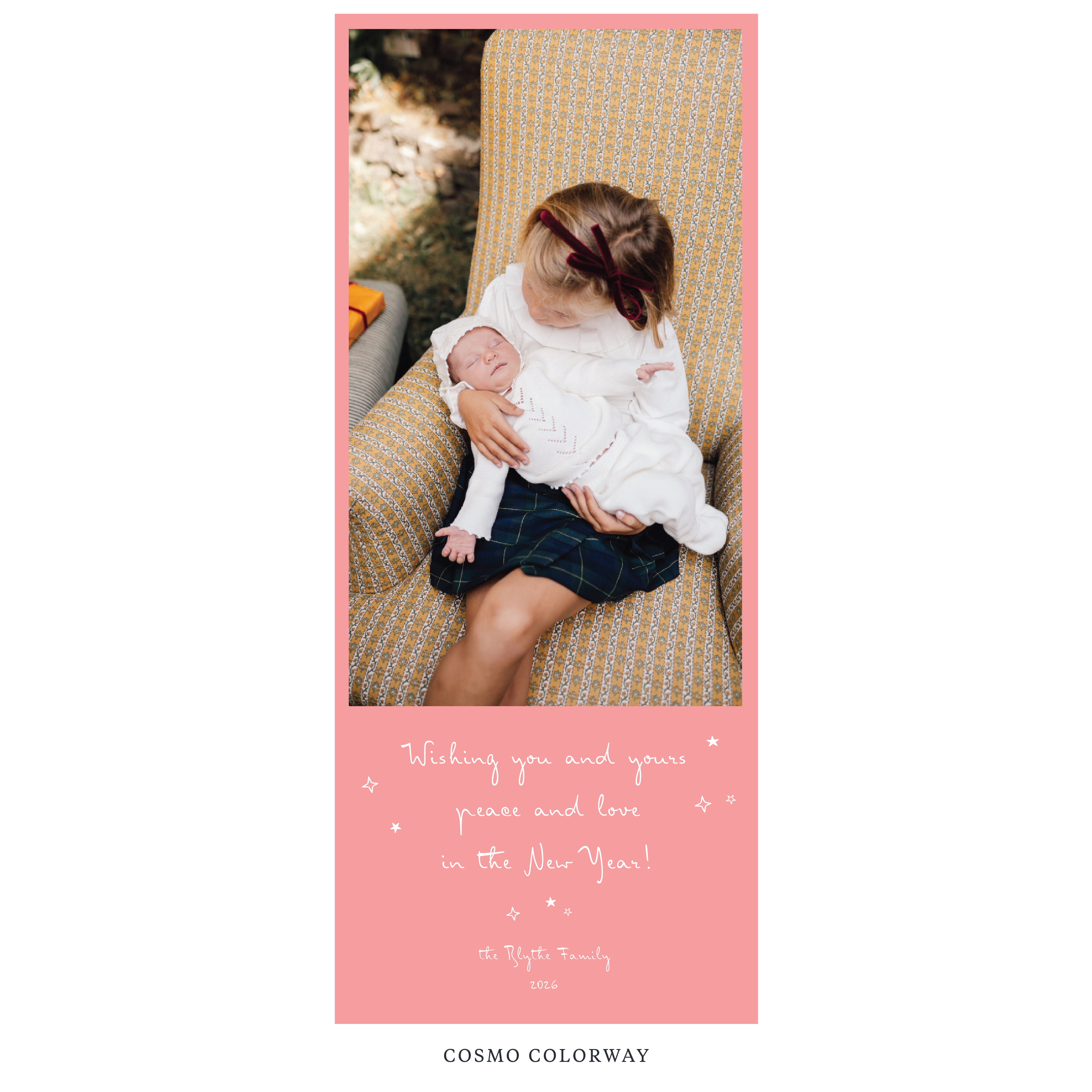 Blythe Digital Photo Holiday Card, Skinny