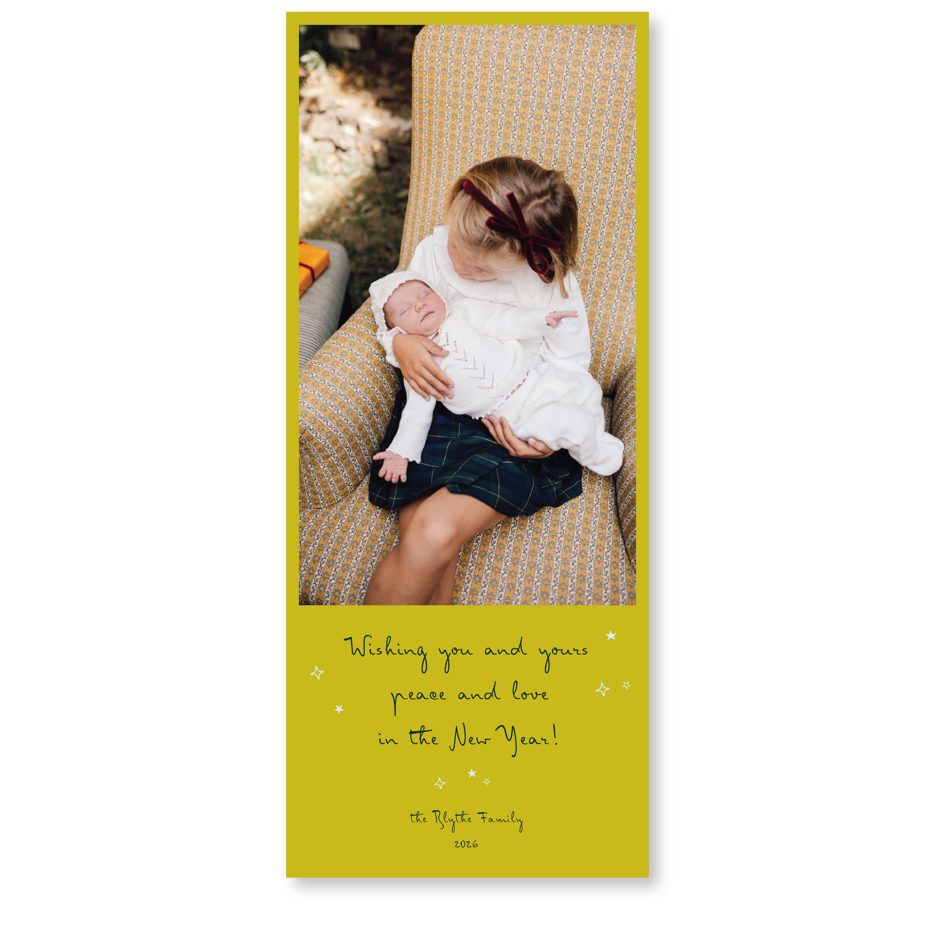Blythe Digital Photo Holiday Card, Skinny