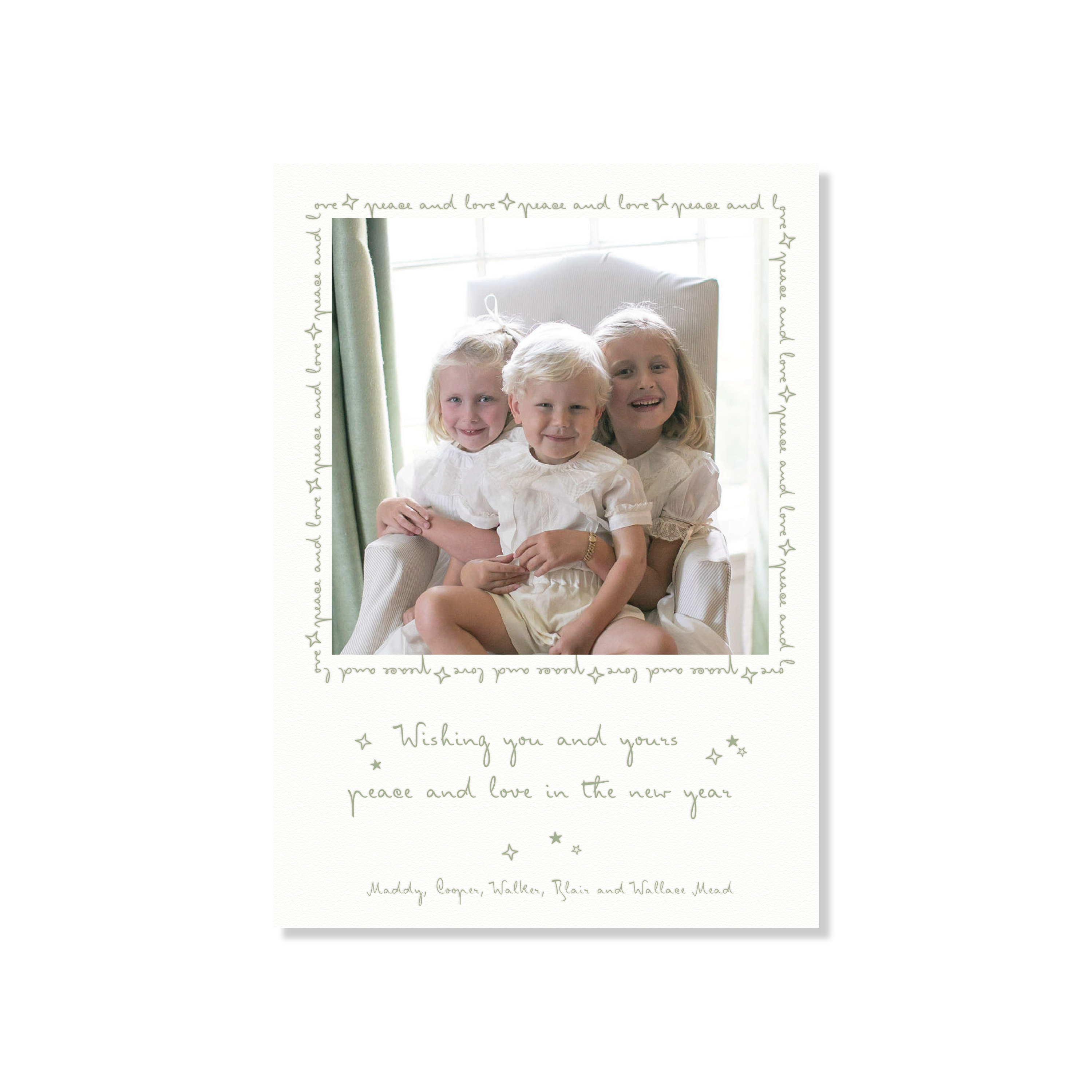 Blythe Letterpress Holiday Card, Large