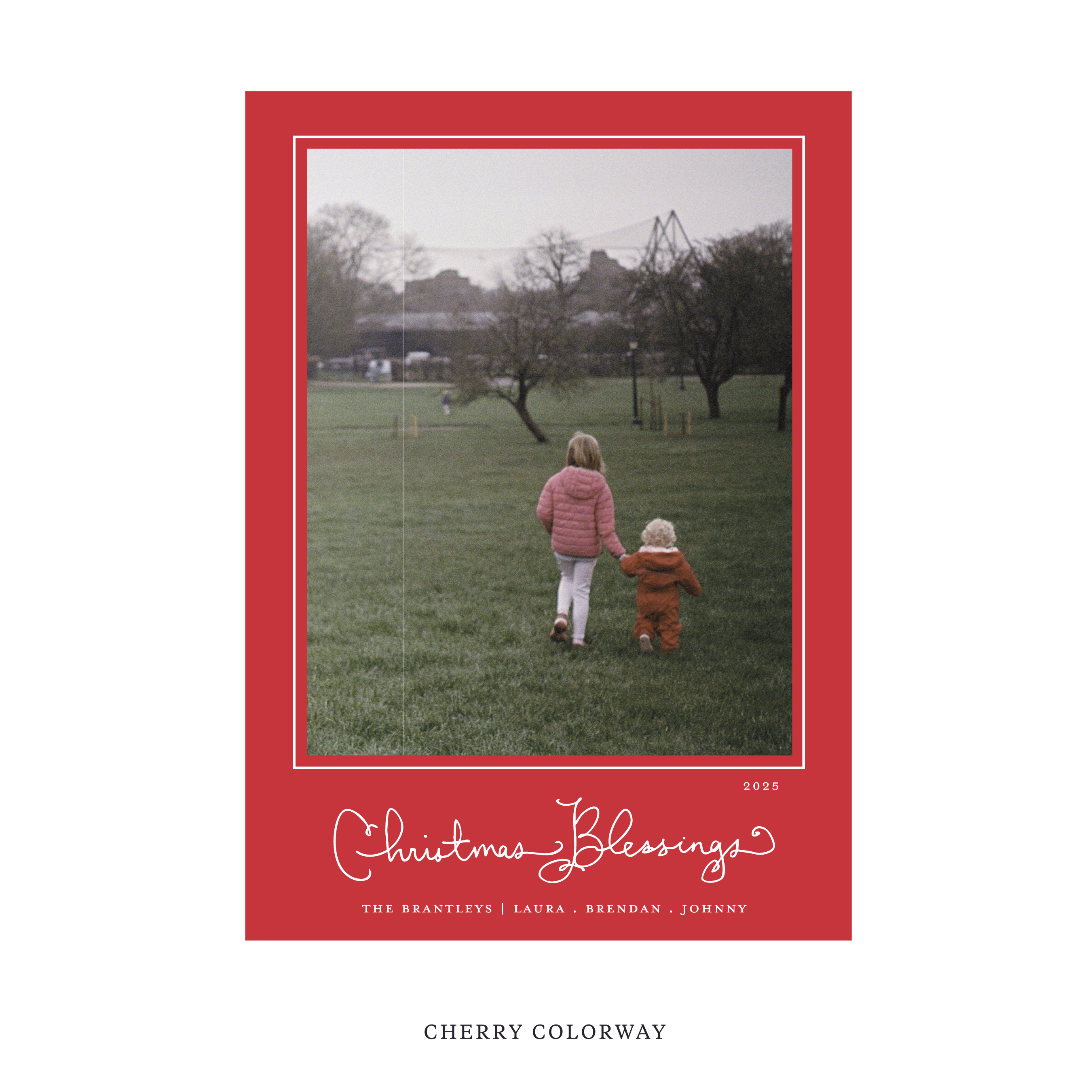 Brantley Classic Flat Print Holiday Card, Medium