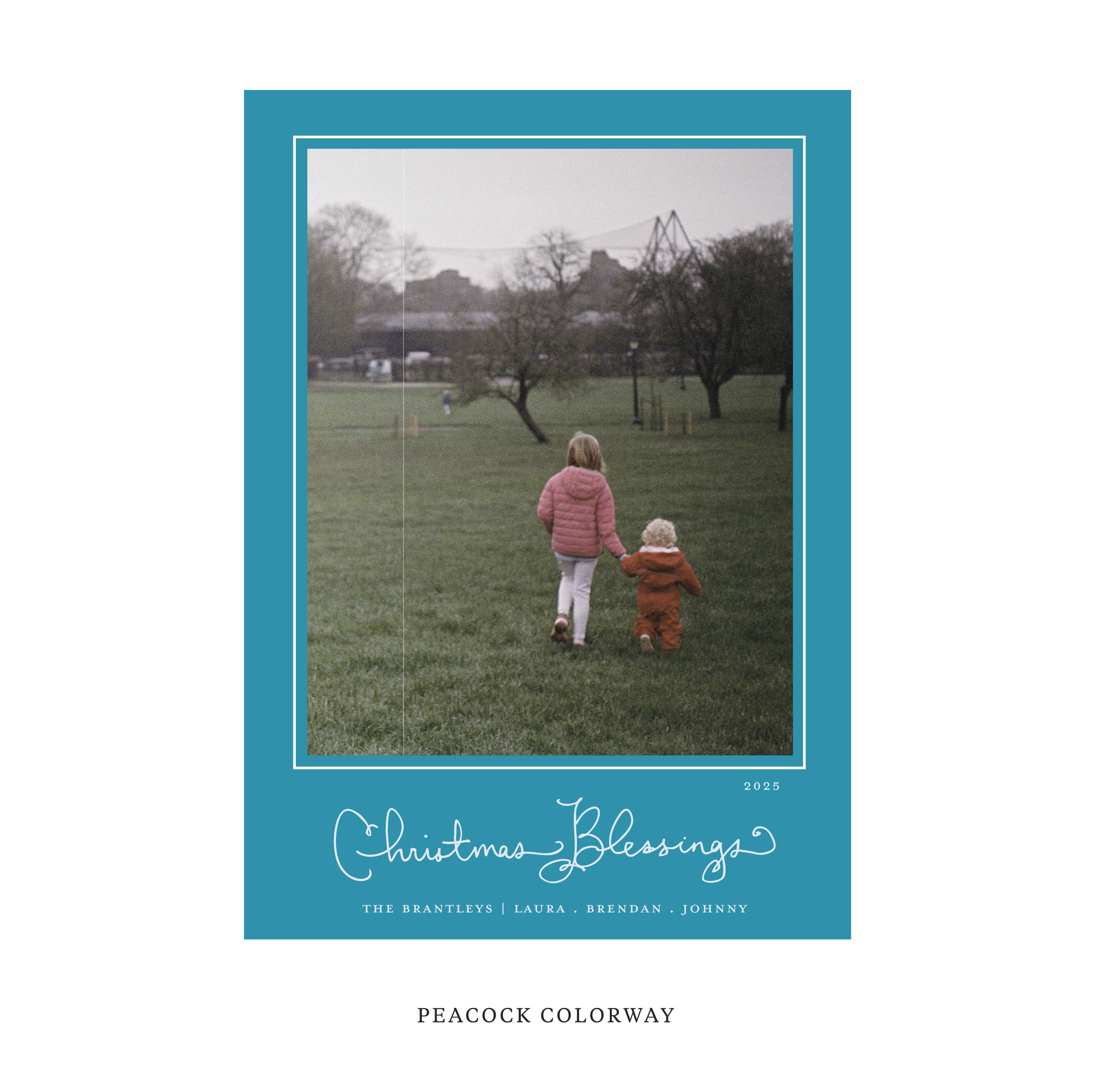 Brantley Classic Flat Print Holiday Card, Medium