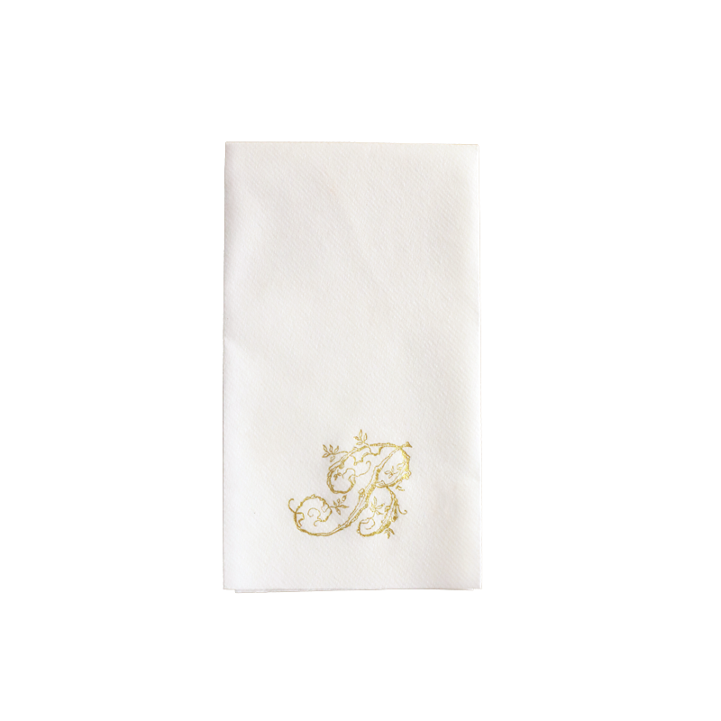 Faux Bois "B" Guest Towels