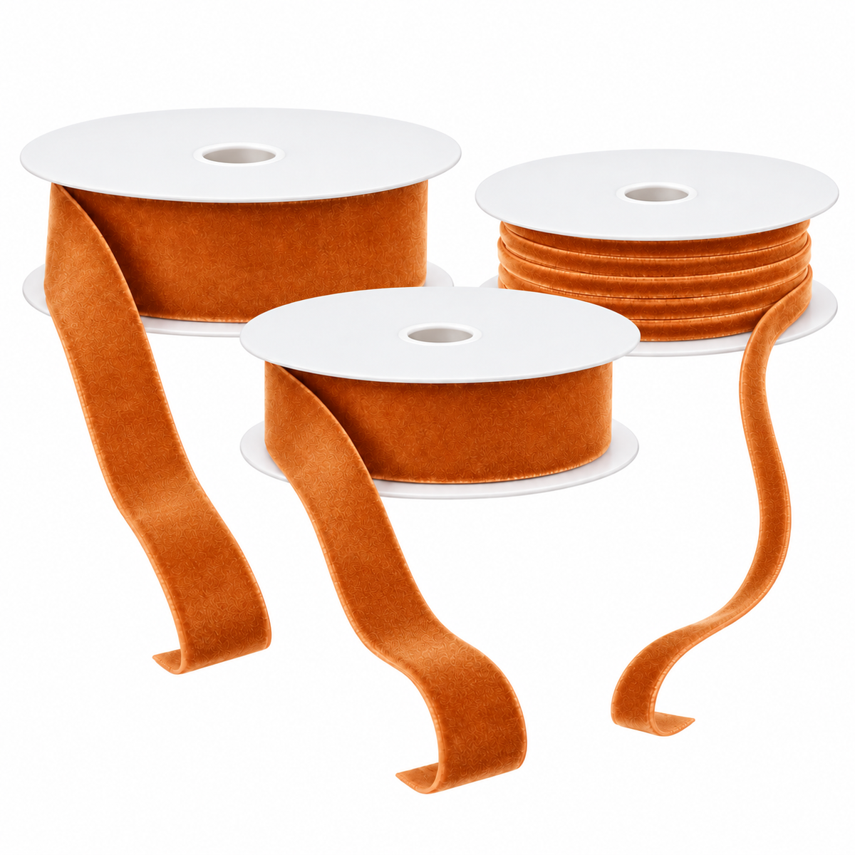 Burnt Sienna Velvet Ribbon