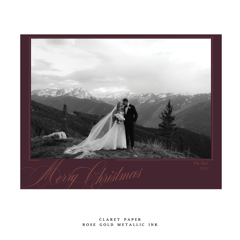 Cassia Large Luxe Holiday Card