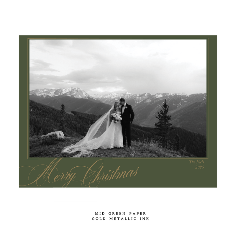 Cassia Large Luxe Holiday Card