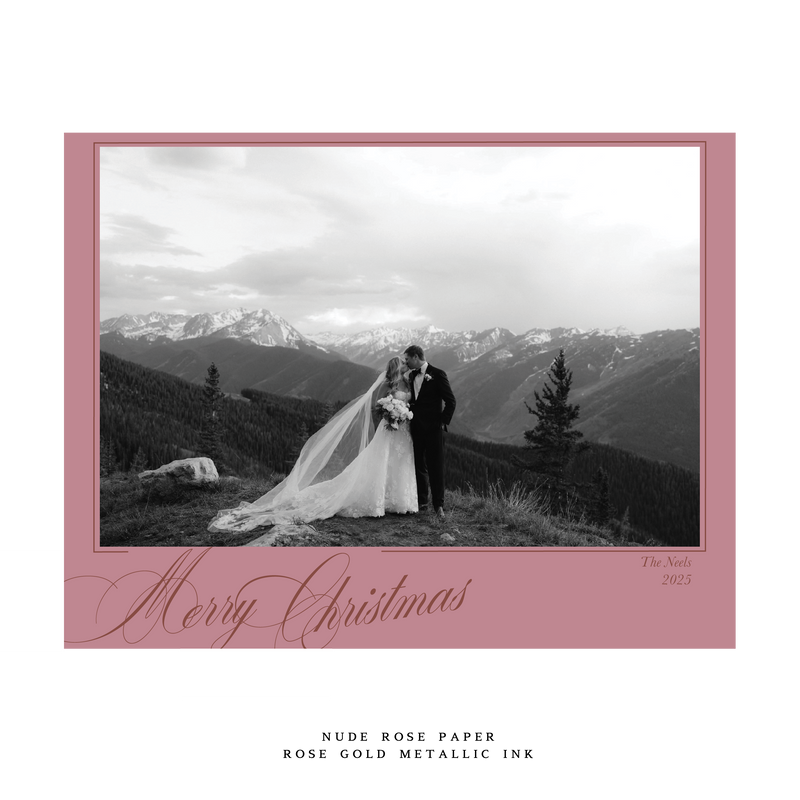 Cassia Large Luxe Holiday Card