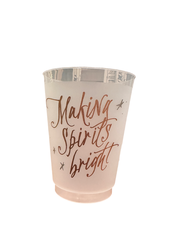 Making Spirits Bright Metallic 16 oz cups