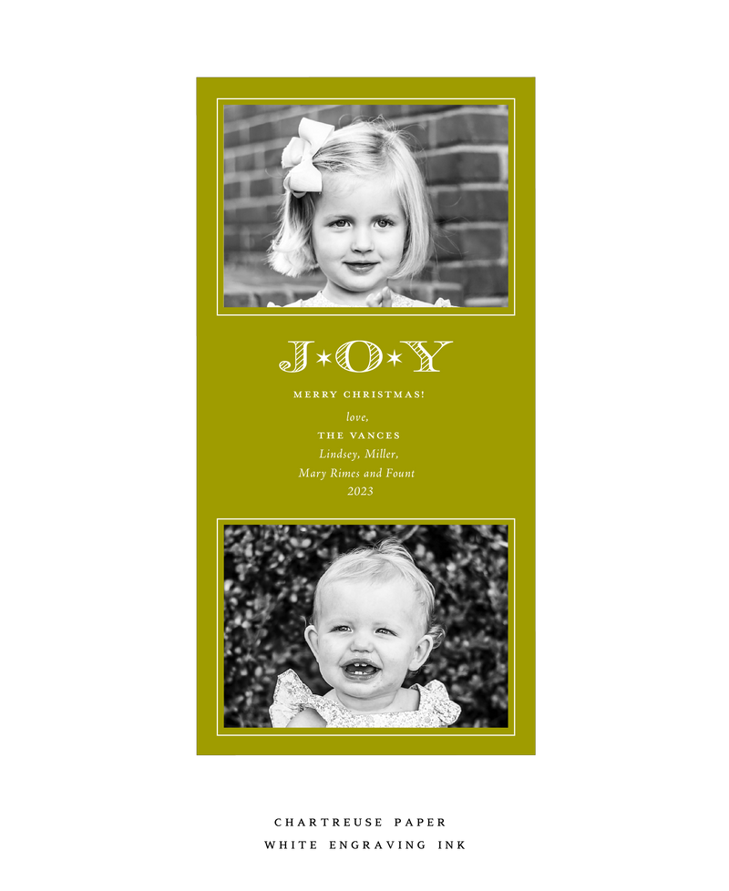 Celeste Large Luxe Holiday Card (horizontal photo)