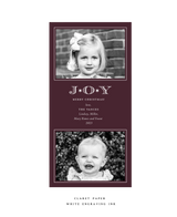 Celeste Large Luxe Holiday Card (horizontal photo)