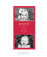 Celeste Large Luxe Holiday Card (horizontal photo)
