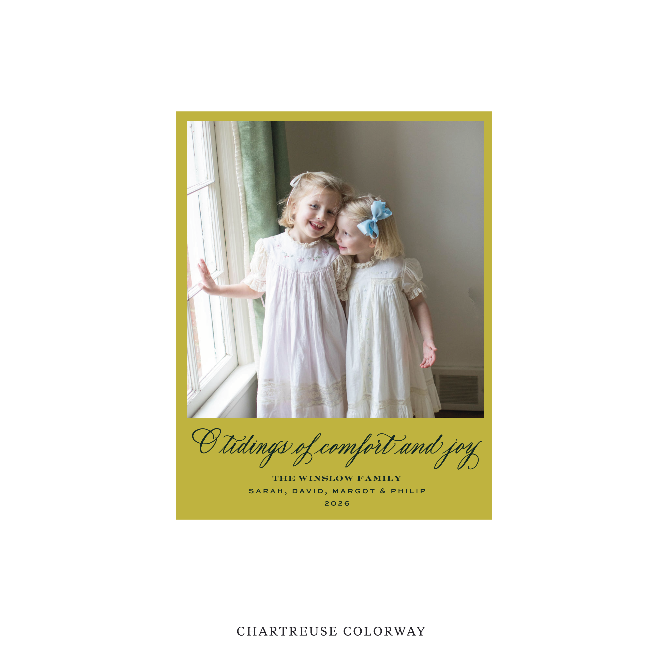 Calloway Classic Flat Print Holiday Card, Small