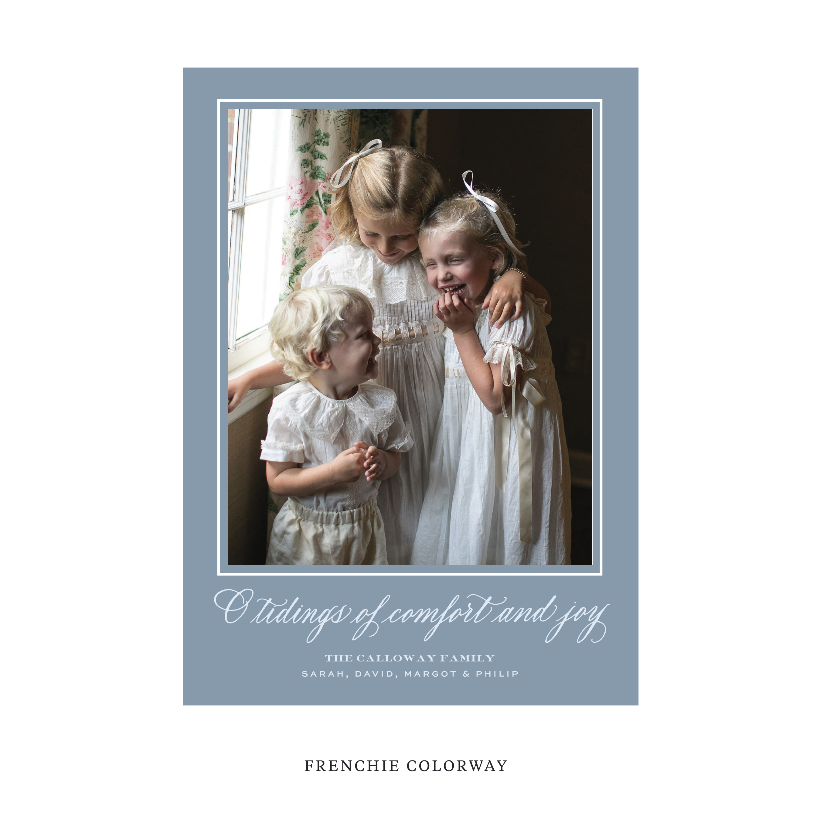 Calloway Classic Flat Print Holiday Card, Large