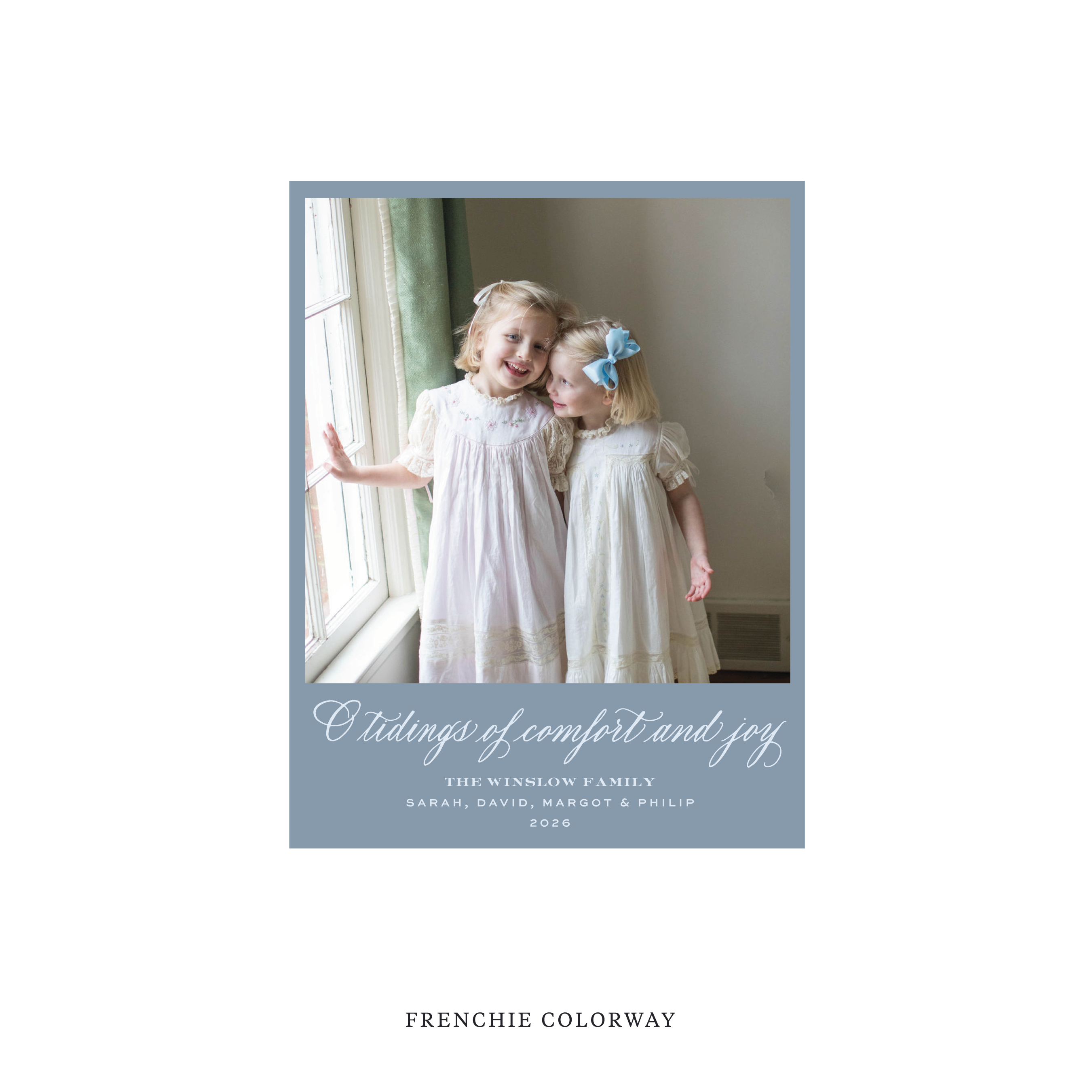 Calloway Classic Flat Print Holiday Card, Small