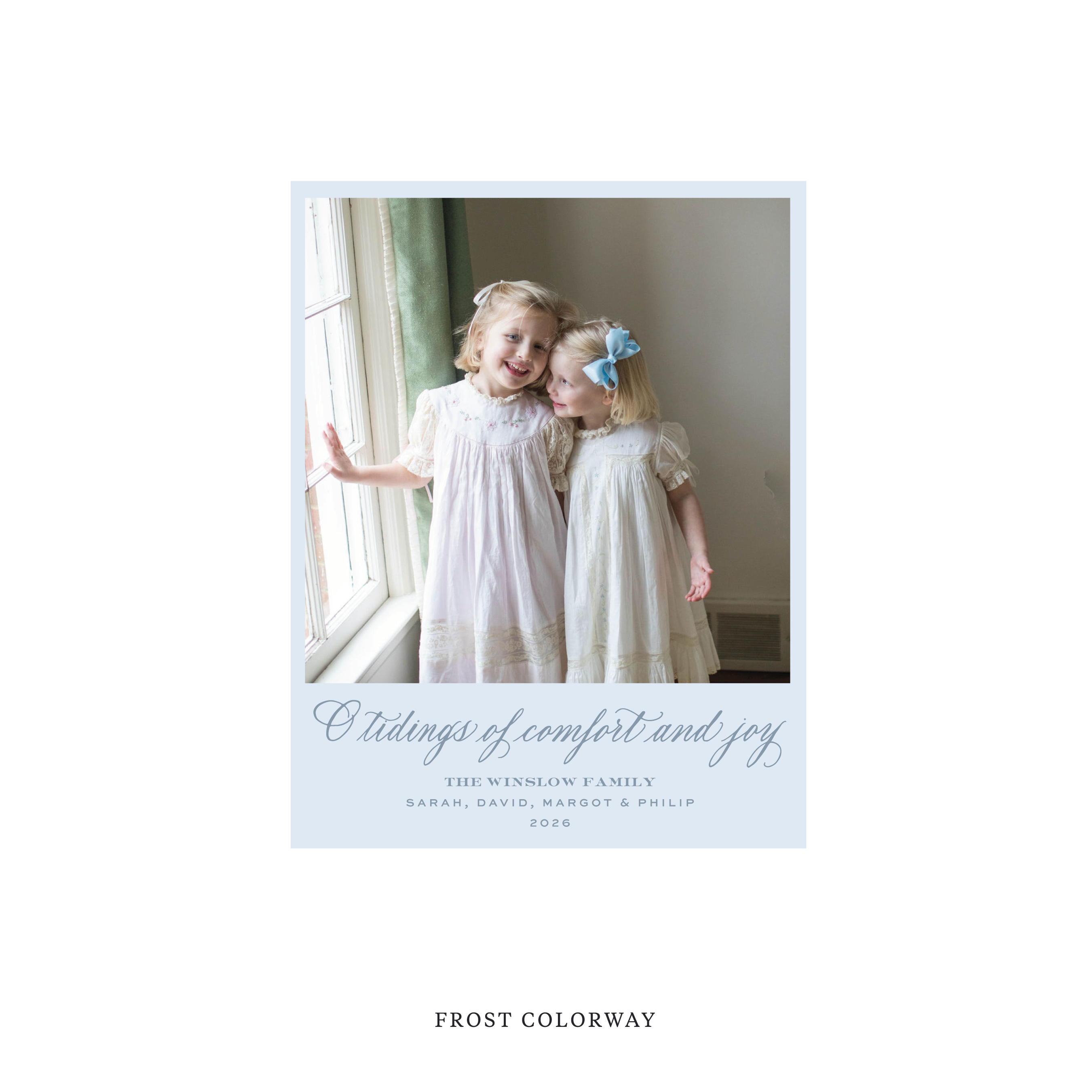 Calloway Classic Flat Print Holiday Card, Small