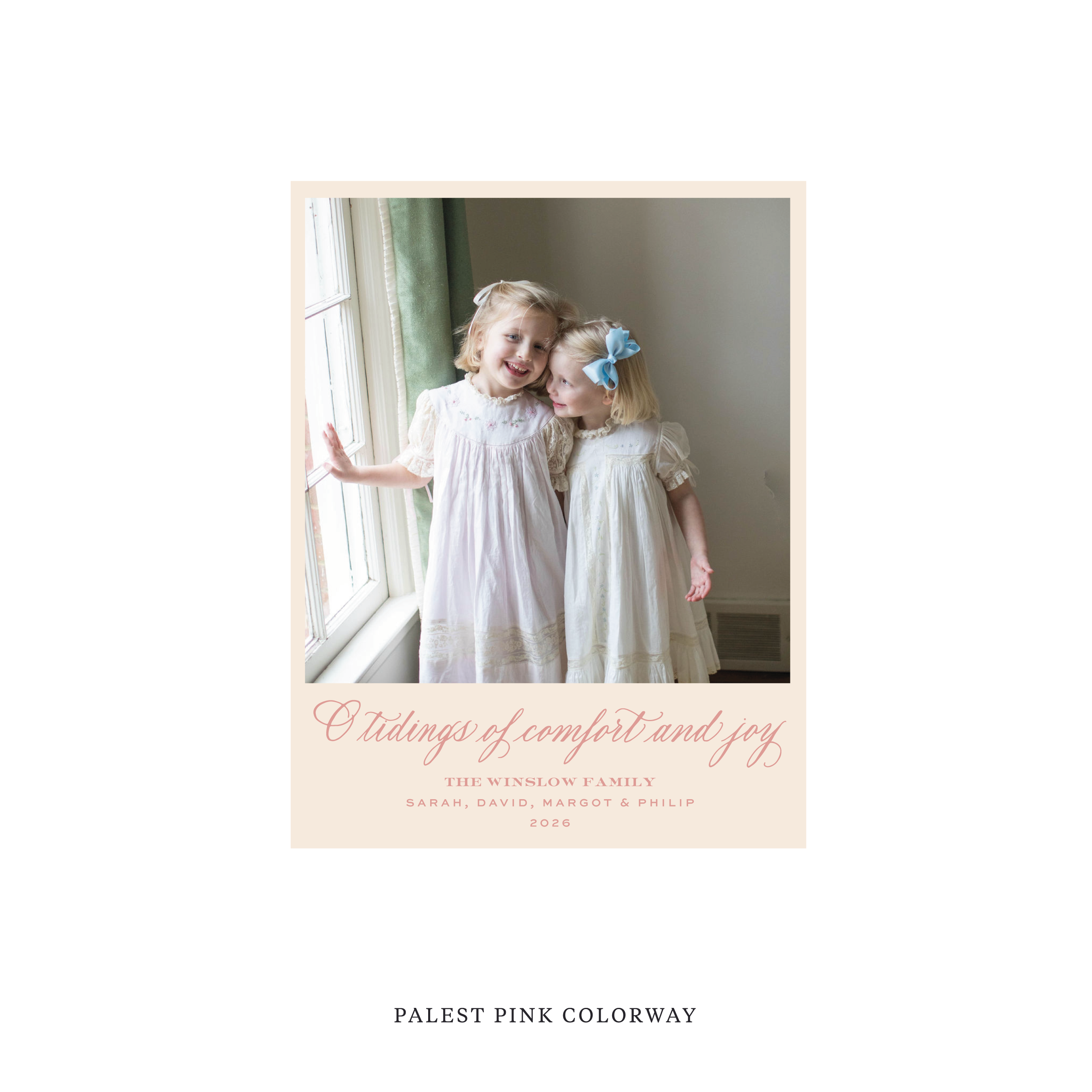 Calloway Classic Flat Print Holiday Card, Small