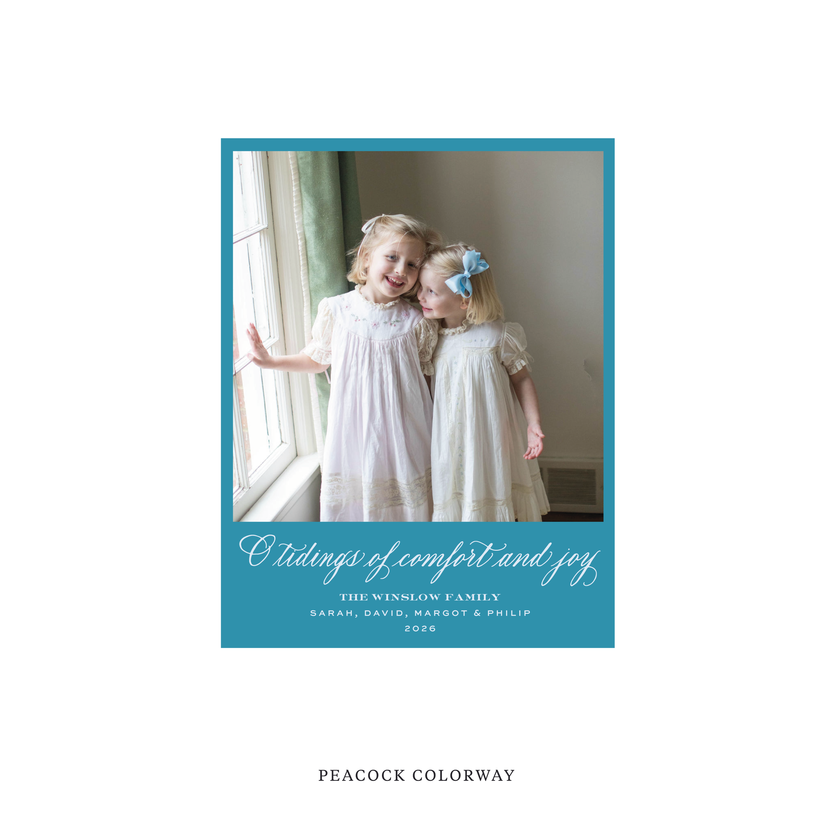 Calloway Classic Flat Print Holiday Card, Small