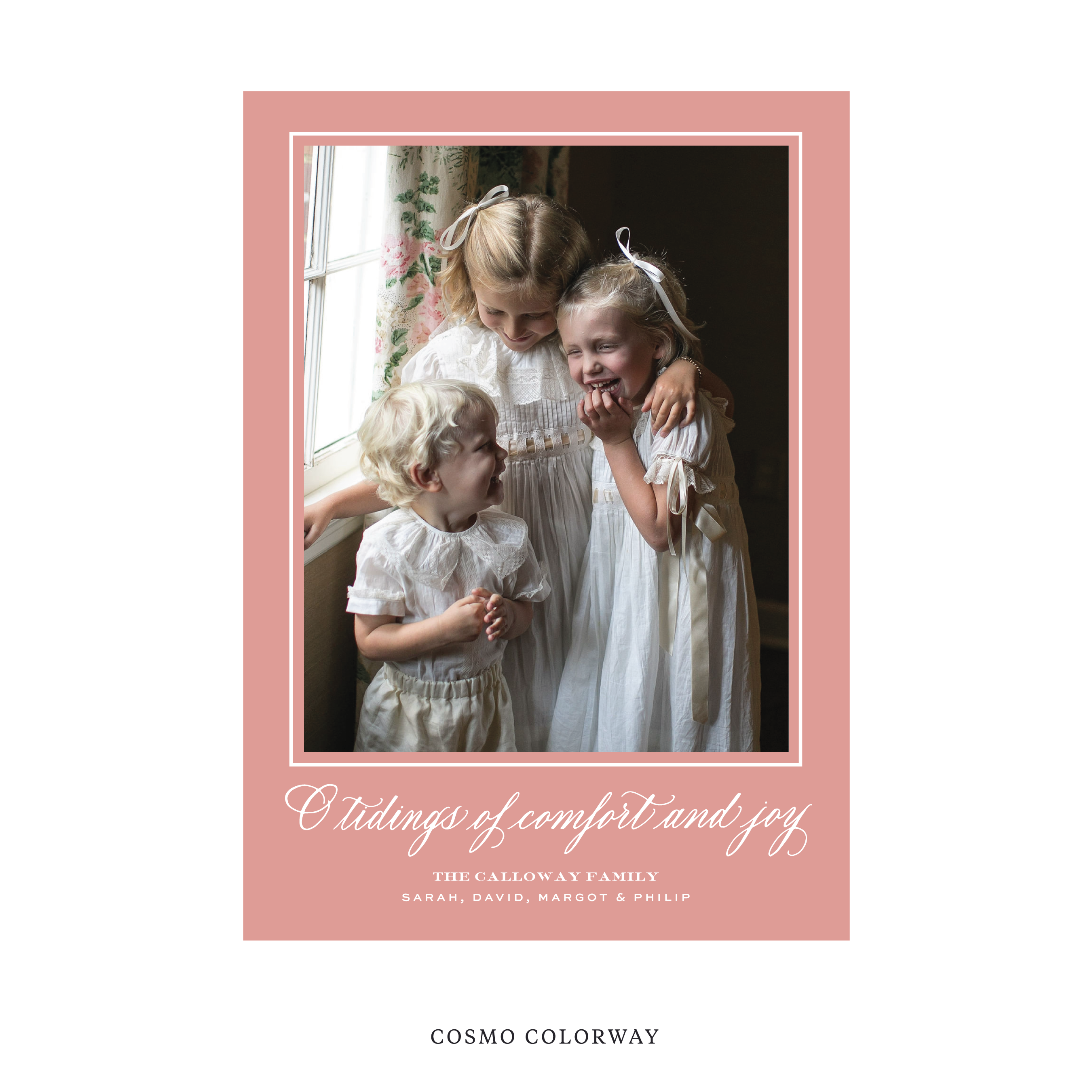 Calloway Classic Flat Print Holiday Card, Large