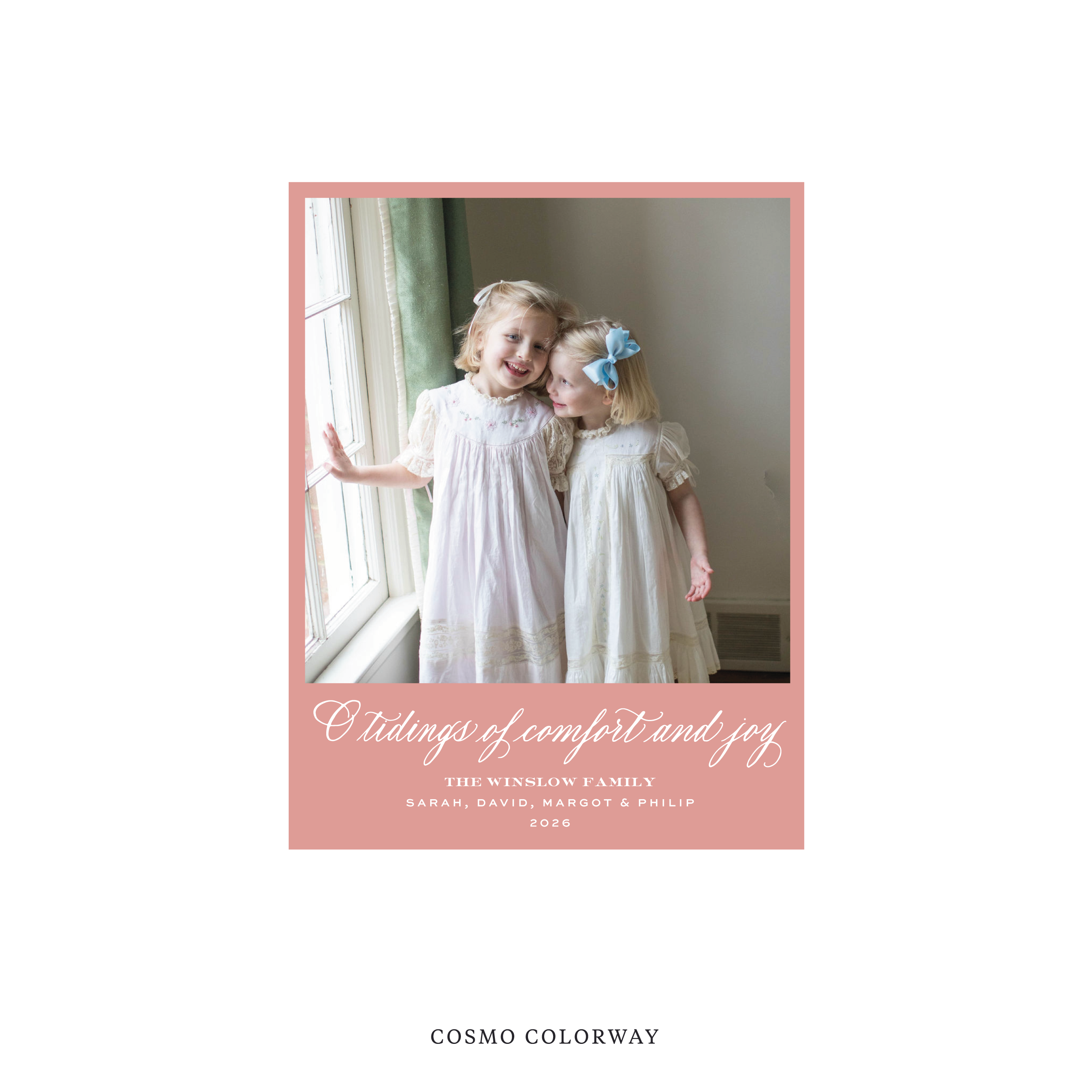 Calloway Classic Flat Print Holiday Card, Small